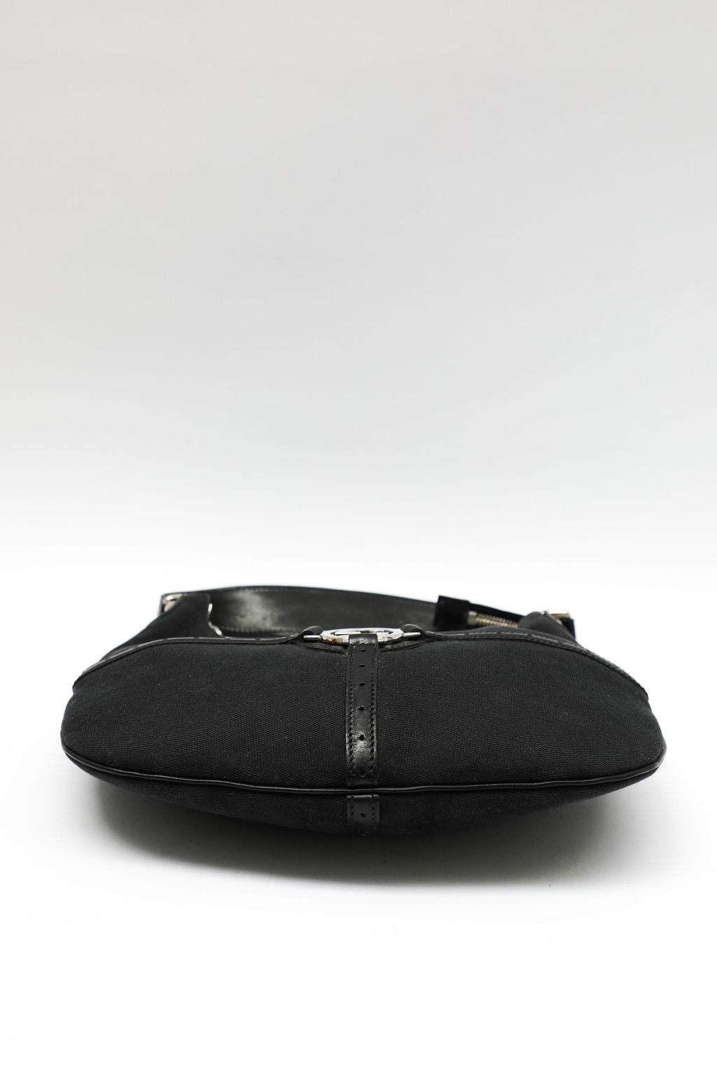 Gucci Interlocking GG Canvas Shoulder Bag - Black