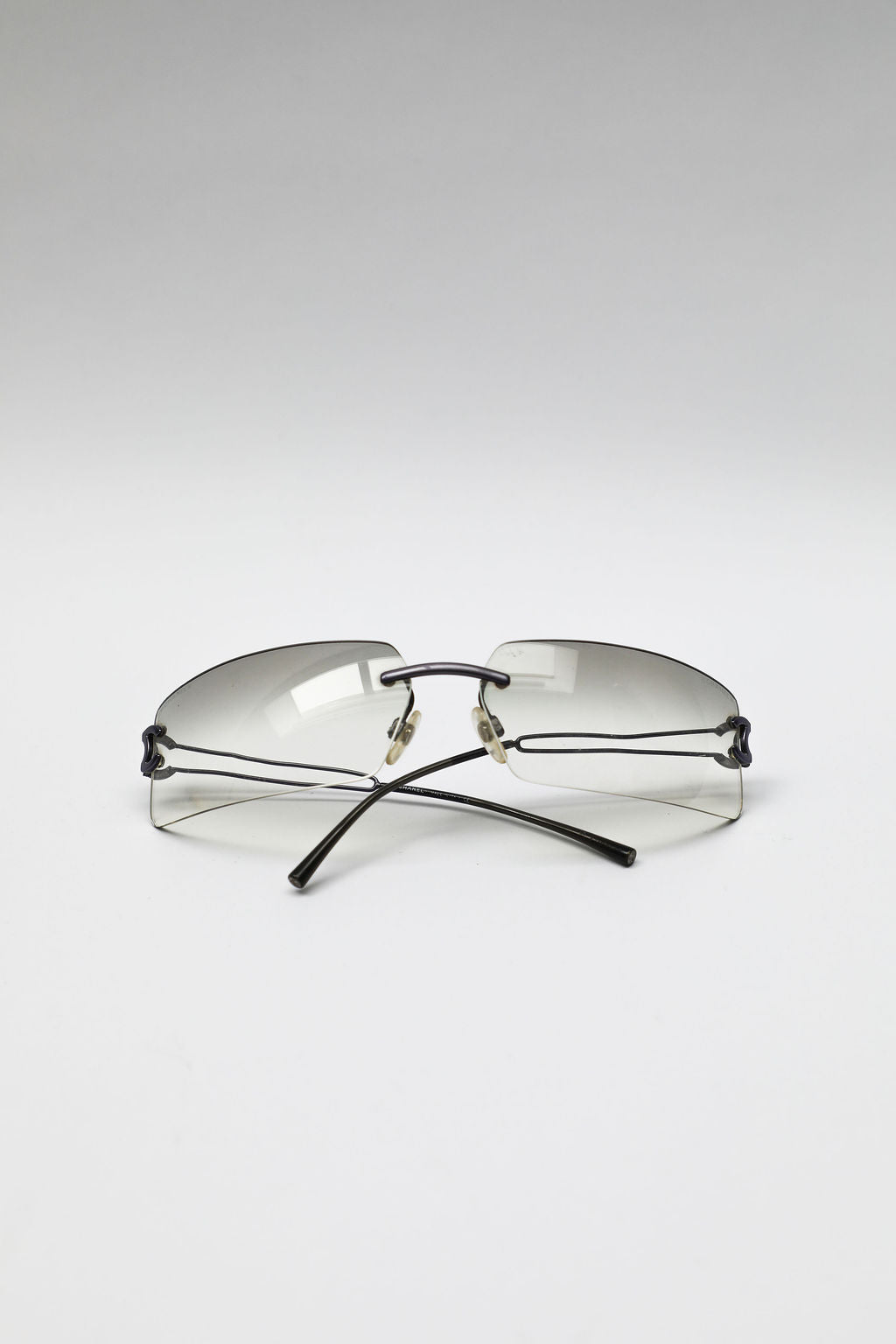 Chanel Rimless CC Metal Sunglasses