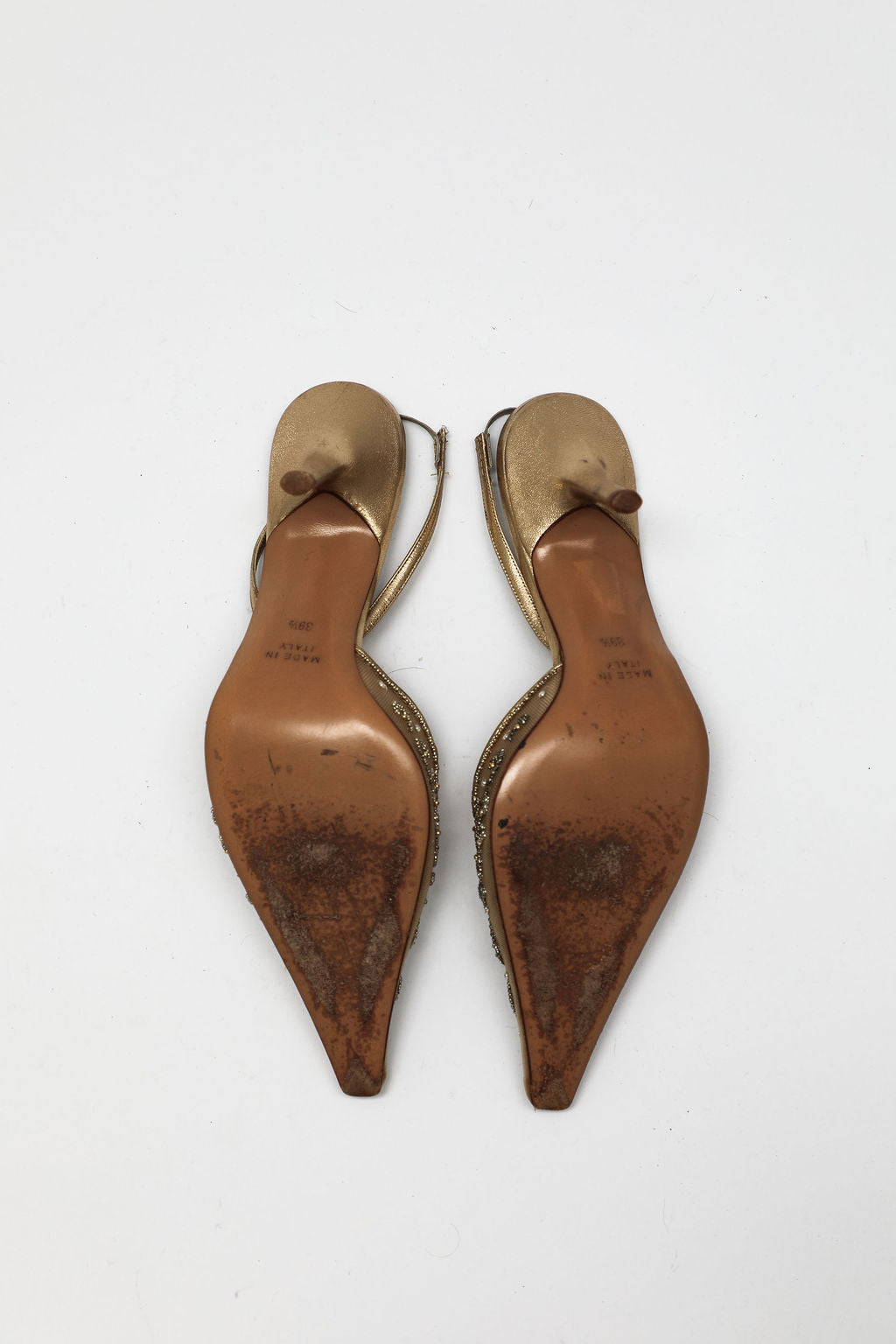 Rene Caovilla Veneziana Embellished Slingbacks (EU 39.5)