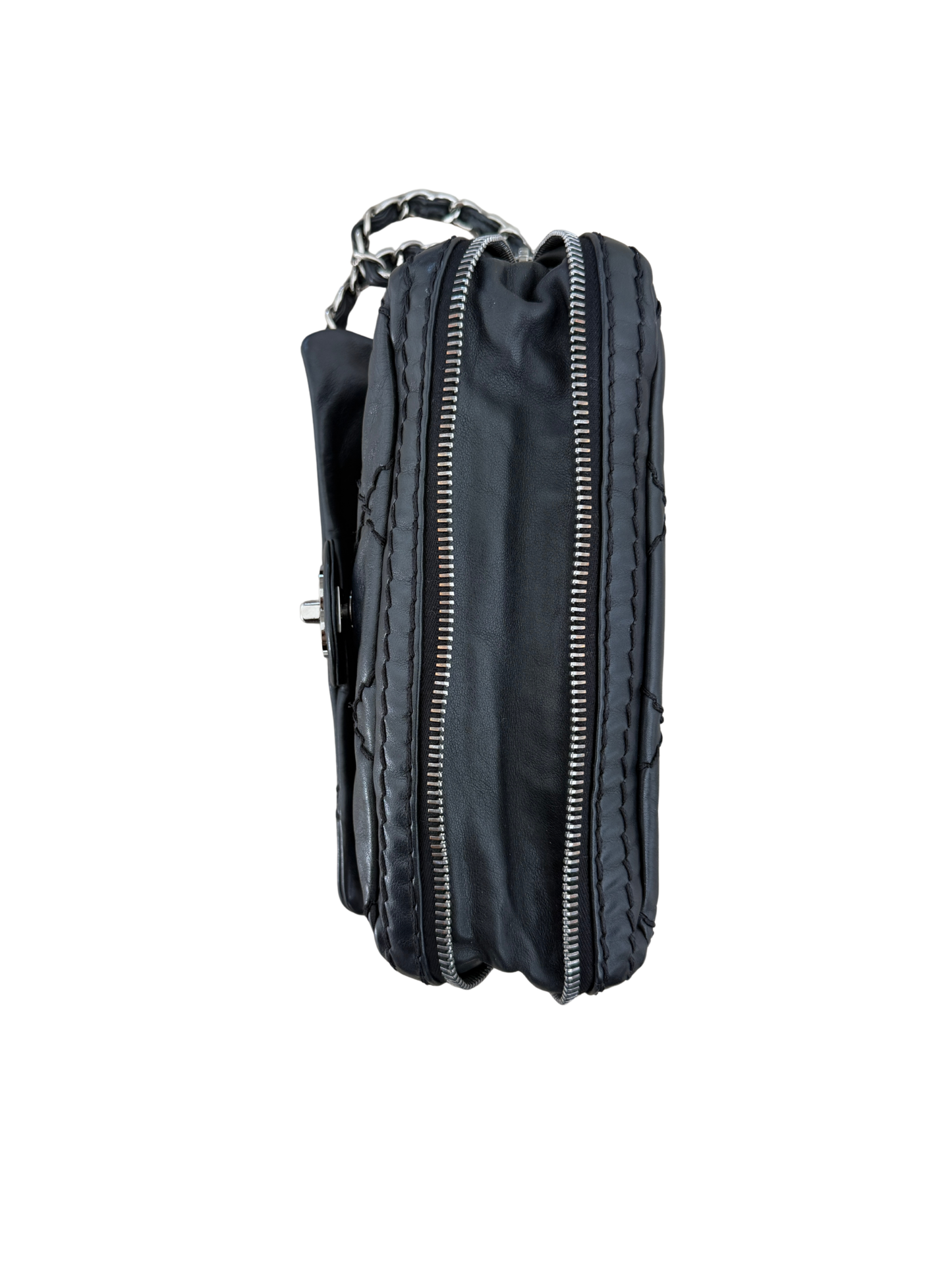Chanel Expandable Flap Bag - Black