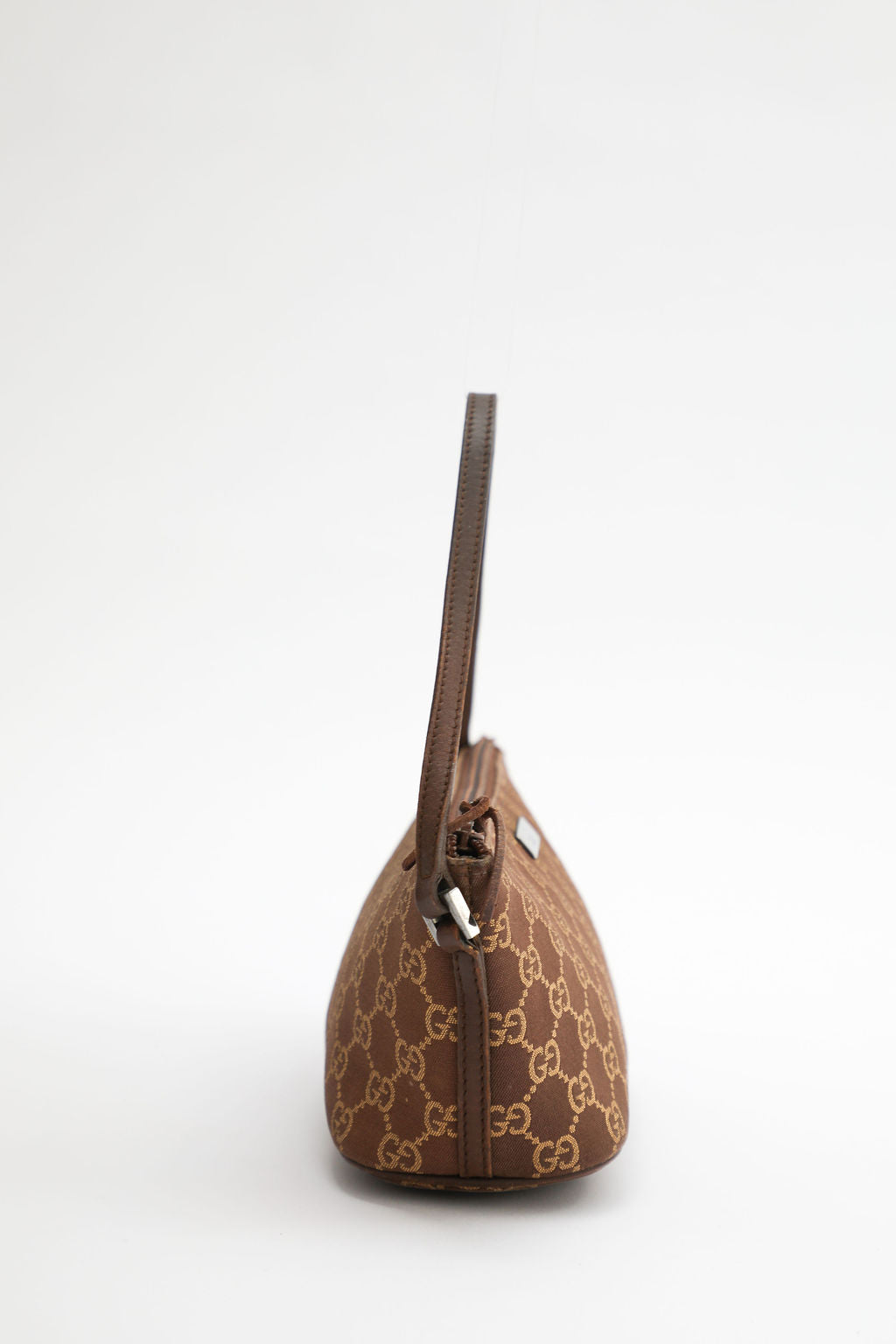 Gucci Monogram Boat Pochette - Brown