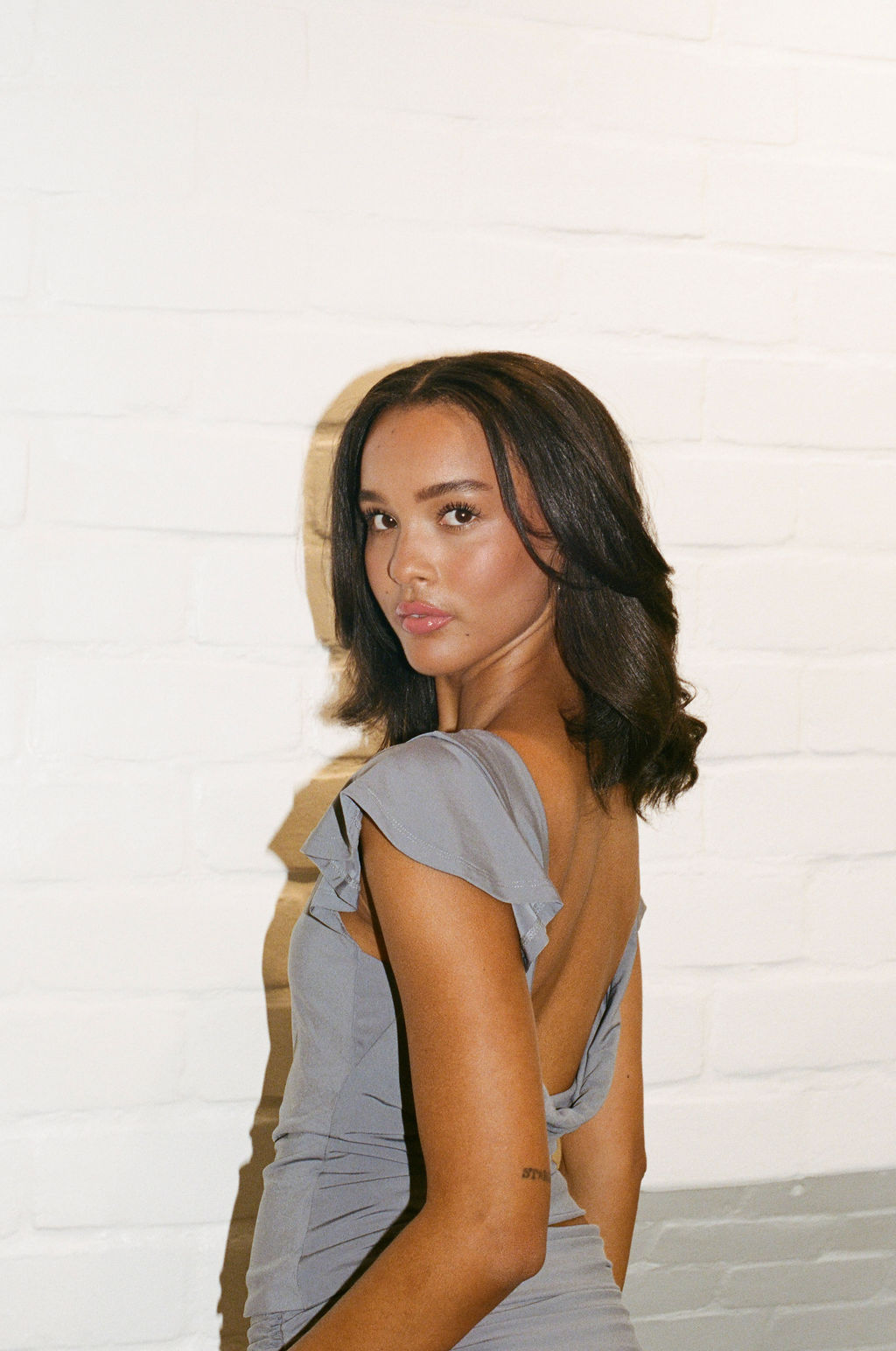 Soffiano Top in Charcoal