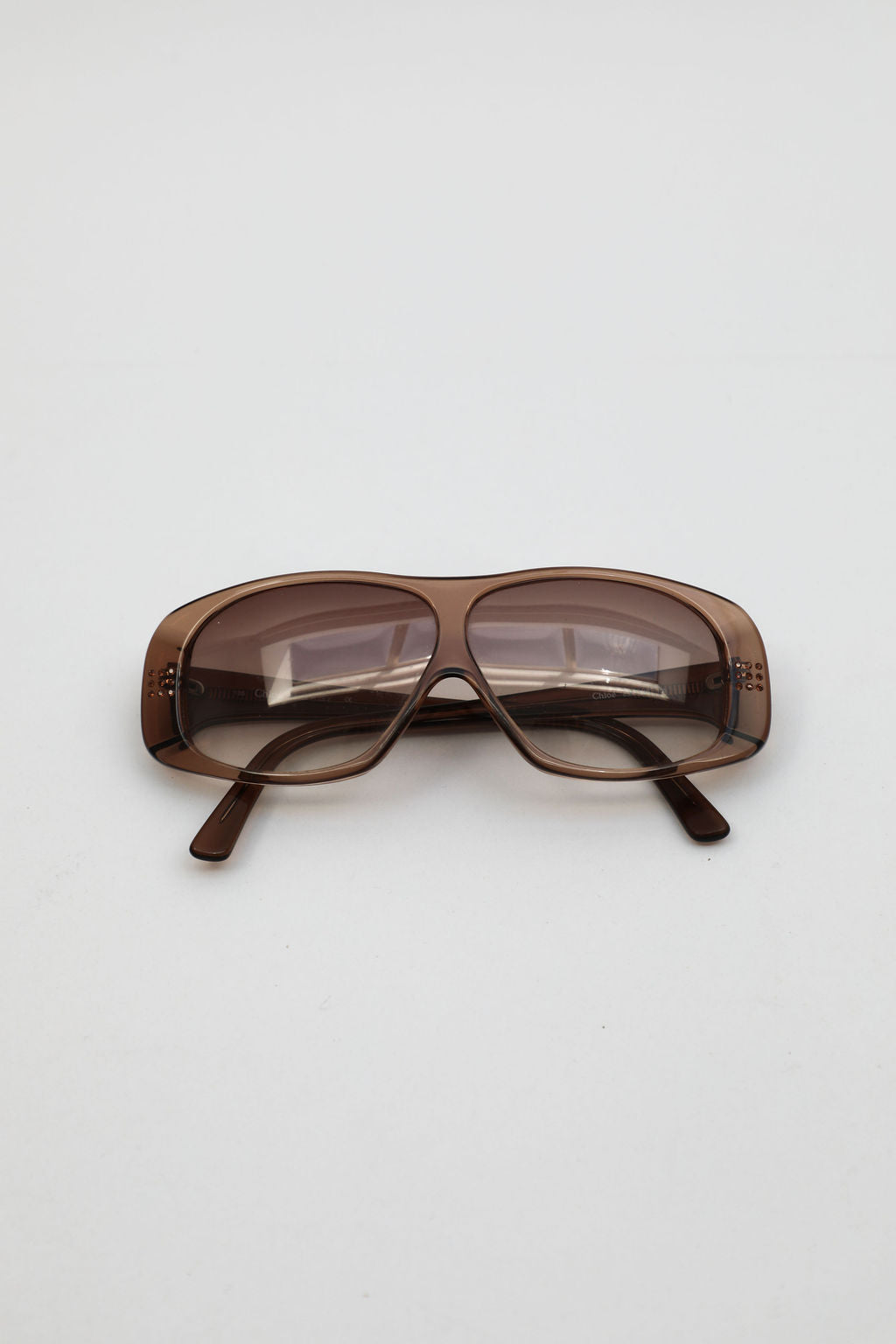 Chloe Brown Shield Sunglasses