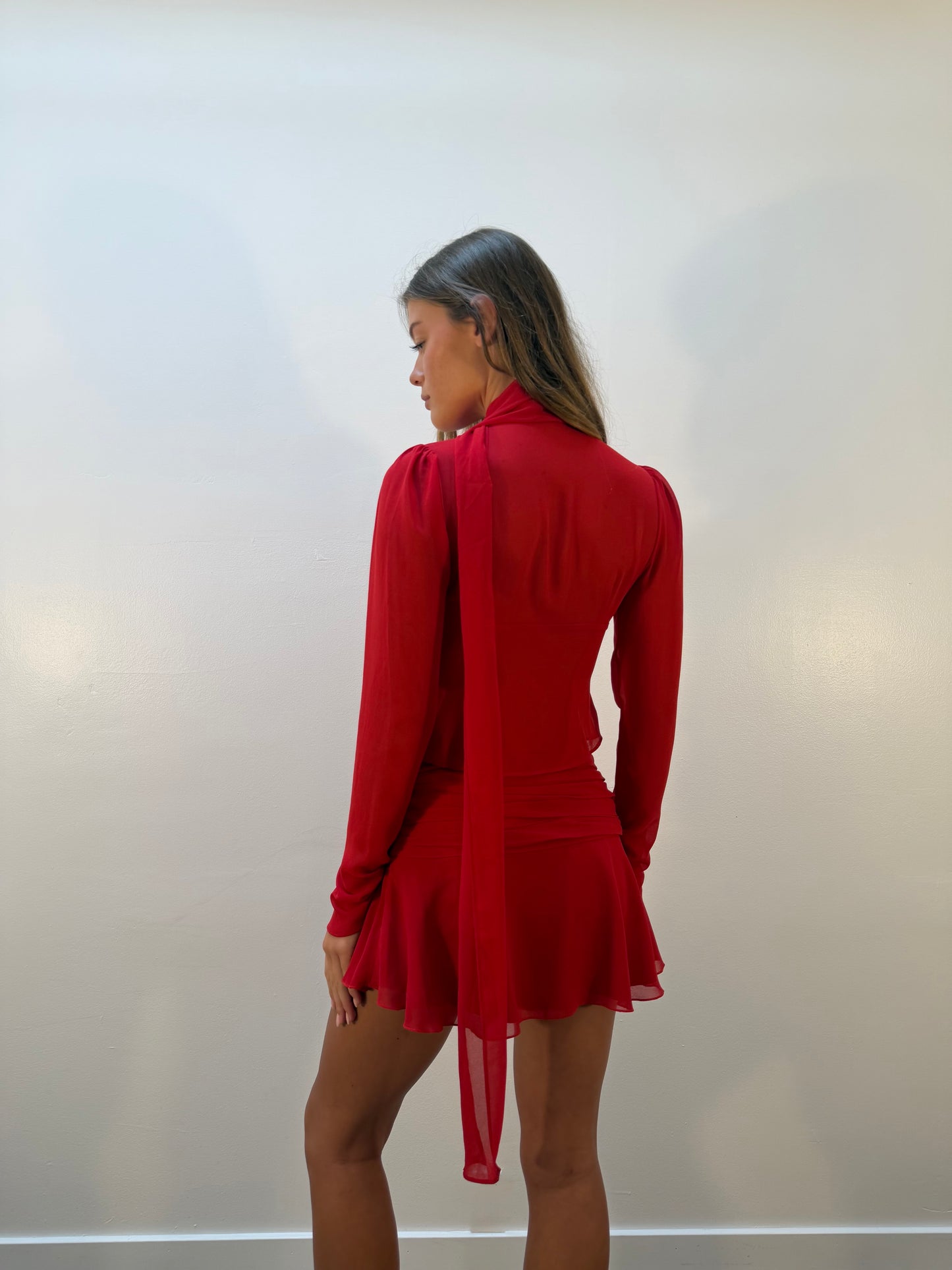 Ara Long Sleeve Top in Red Love
