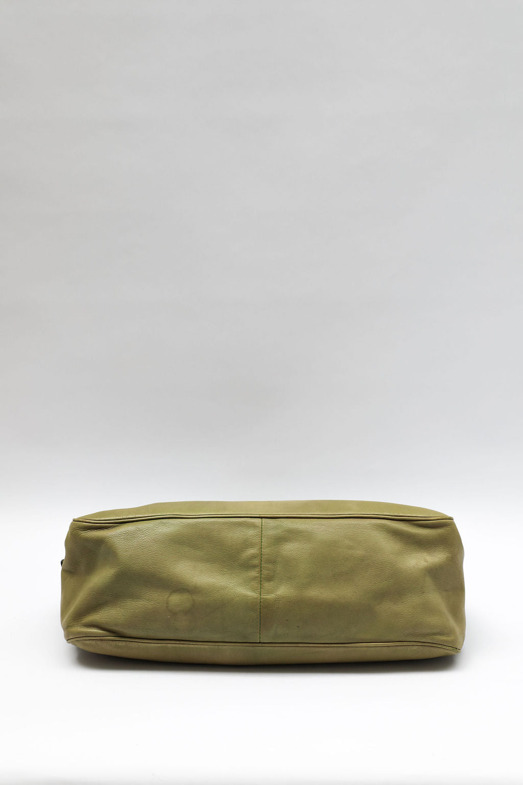 Yves Saint Laurent Leather Satchel - Olive Green