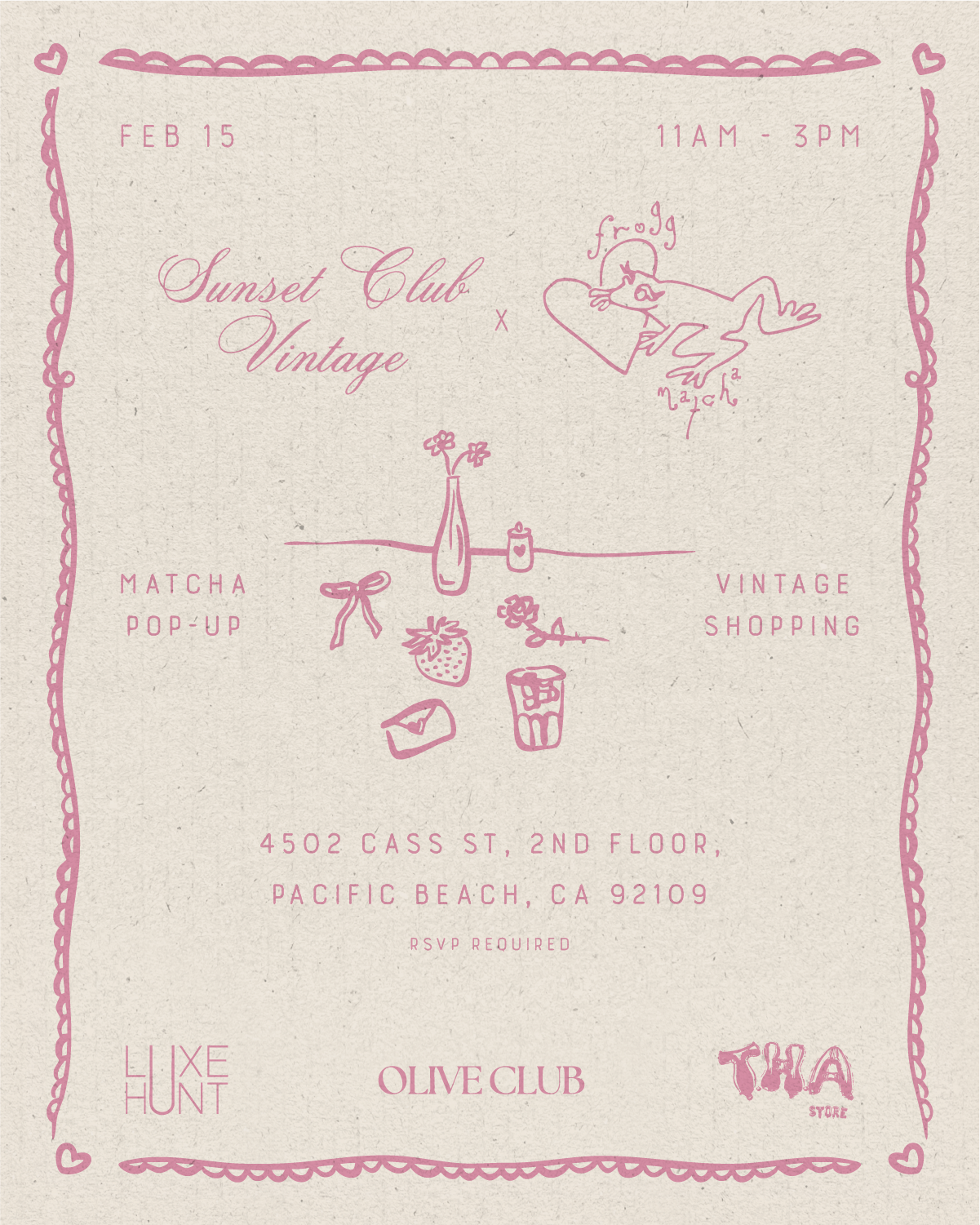 Galentine’s Day Matcha Pop-Up