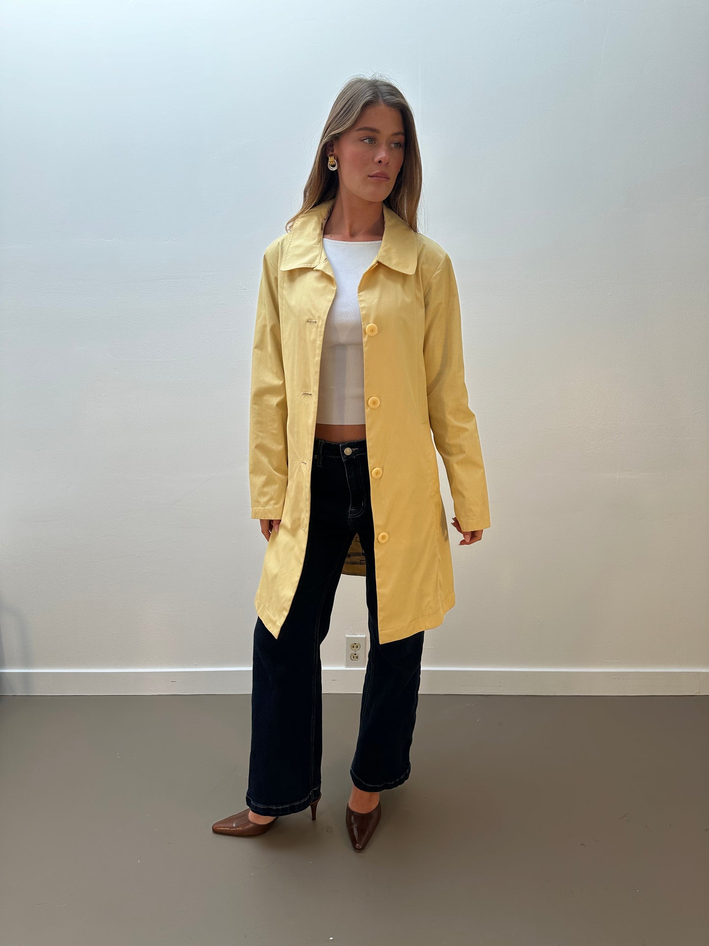 Cabela’s Trench Coat (XS/S) - Butter Yellow