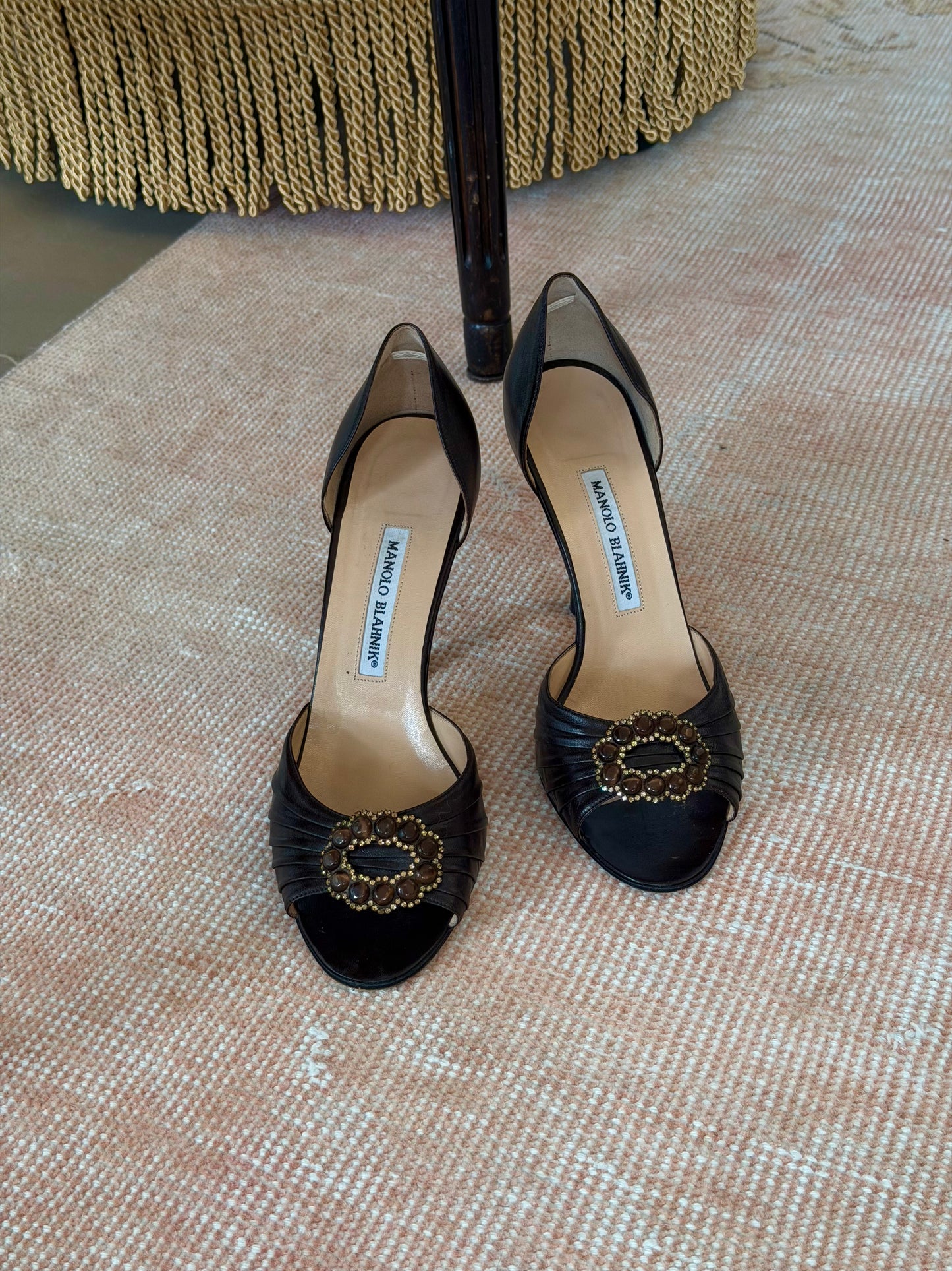 Manolo Blahnik d'Orsay Heels (39.5) - Brown