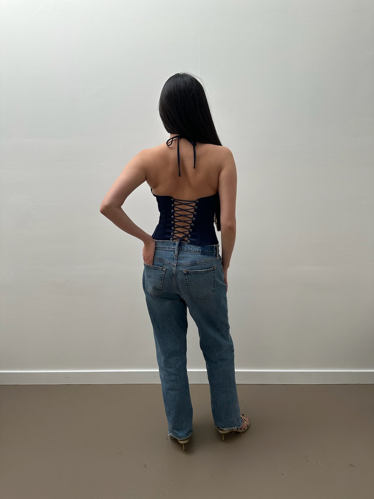 Marini Corset in Navy
