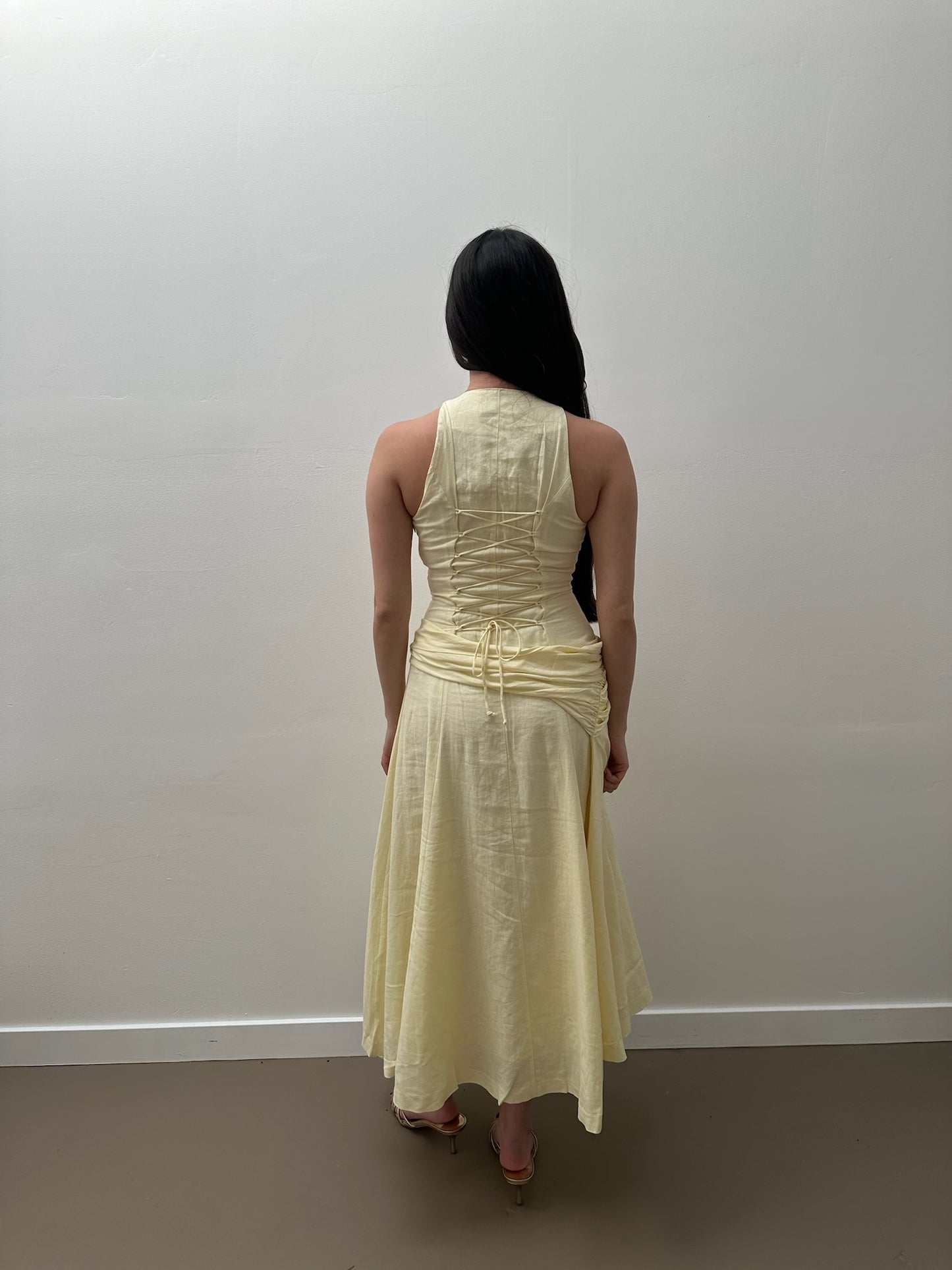 Victoire Dress in Honey Butter
