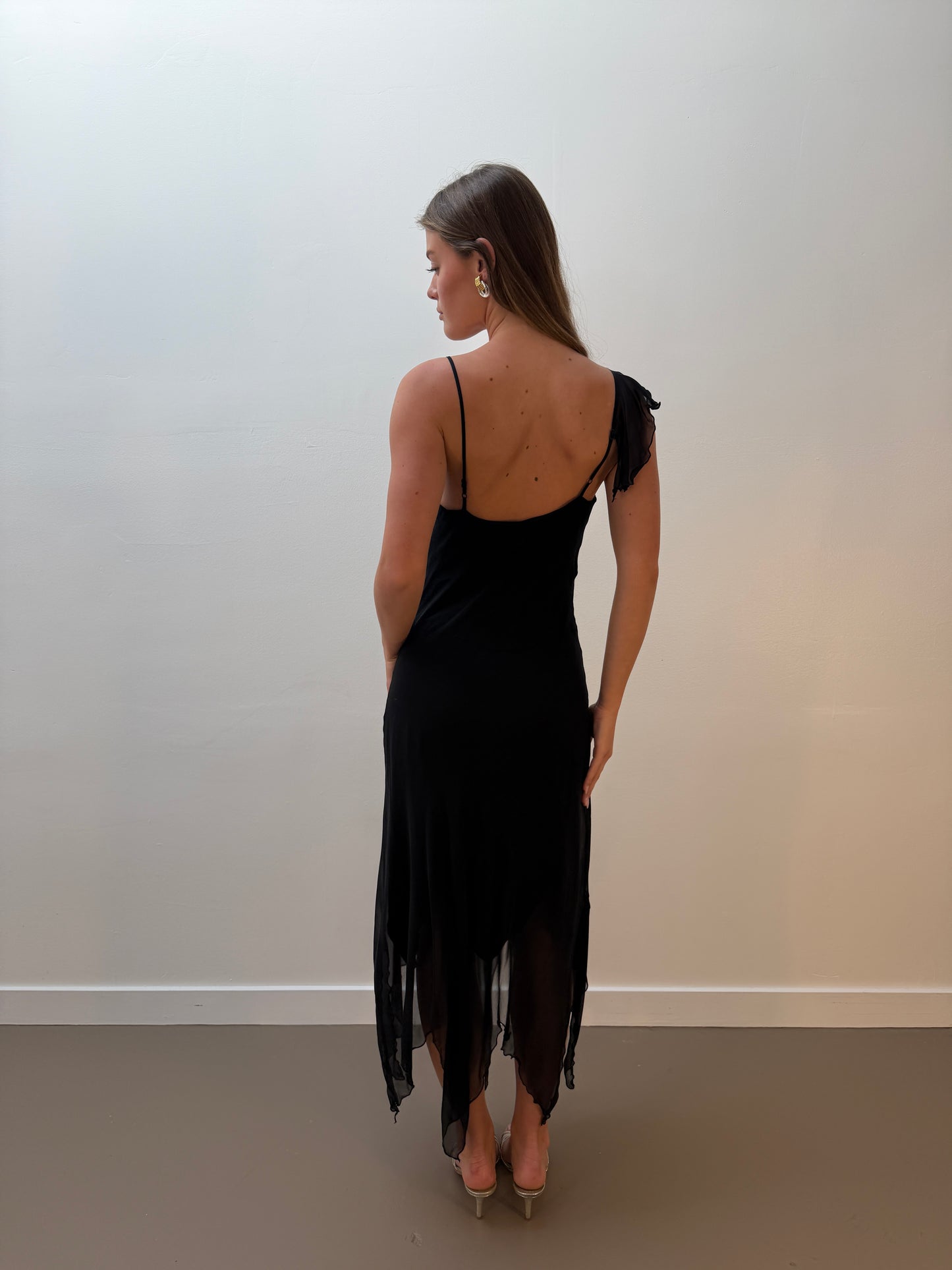 Betsy Johnson Black Silk Gown (XS/S)
