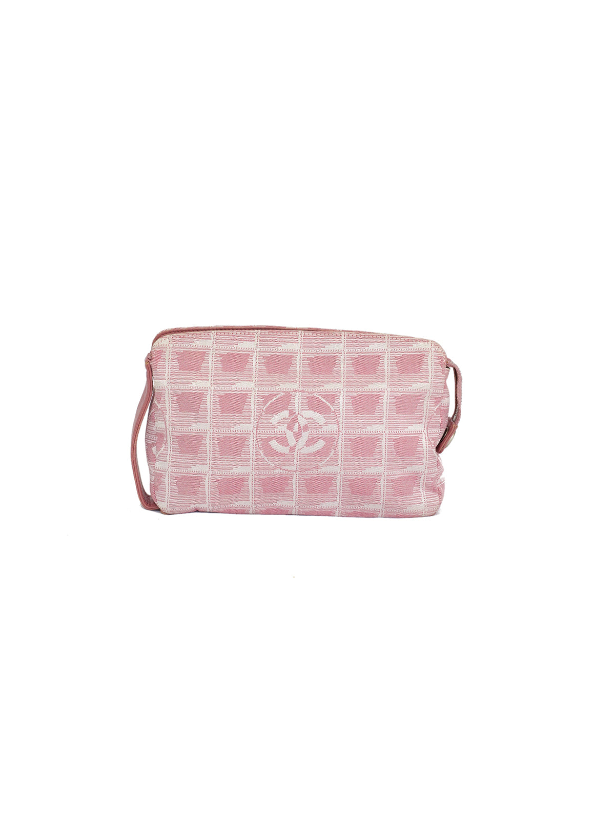 Pink Chanel Travel Line Cosmetic Pouch