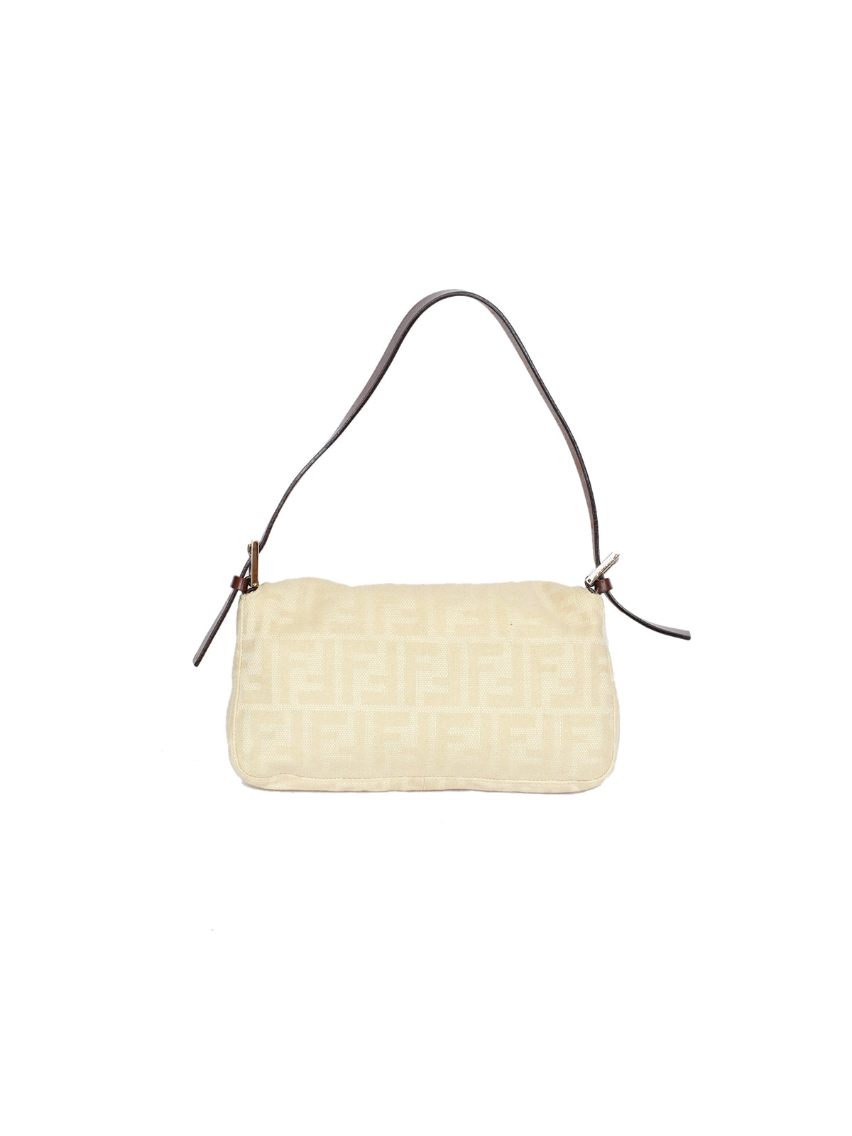 Ivory Fendi Zucca Baguette