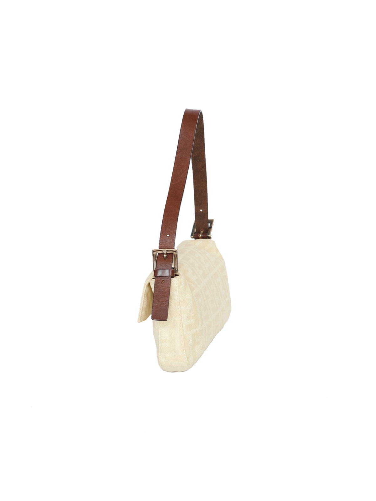 Ivory Fendi Zucca Baguette