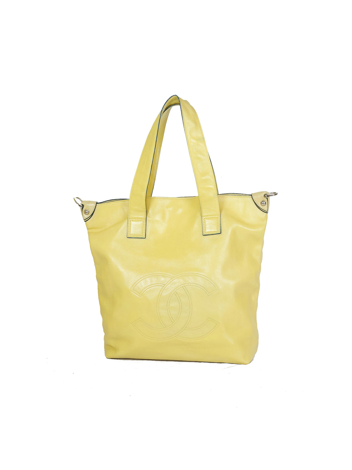 Butter Yellow Chanel Lambskin Tote
