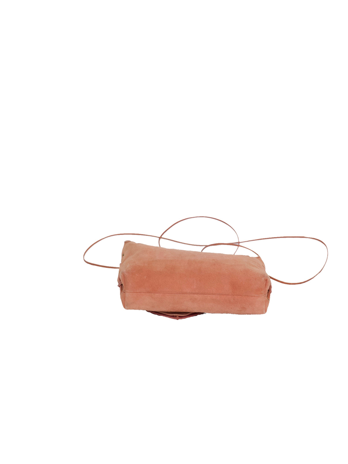 Rose Suede Gucci Heart Flap Shoulder Bag