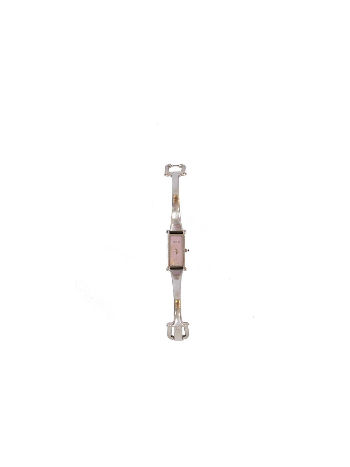 Gucci 1500L Stainless Steel Bangle Watch – Pink Dial