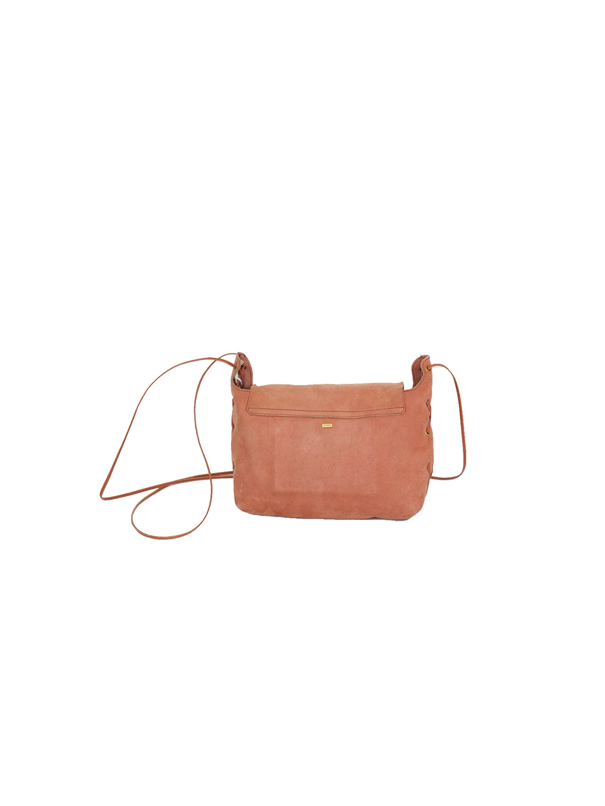 Rose Suede Gucci Heart Flap Shoulder Bag