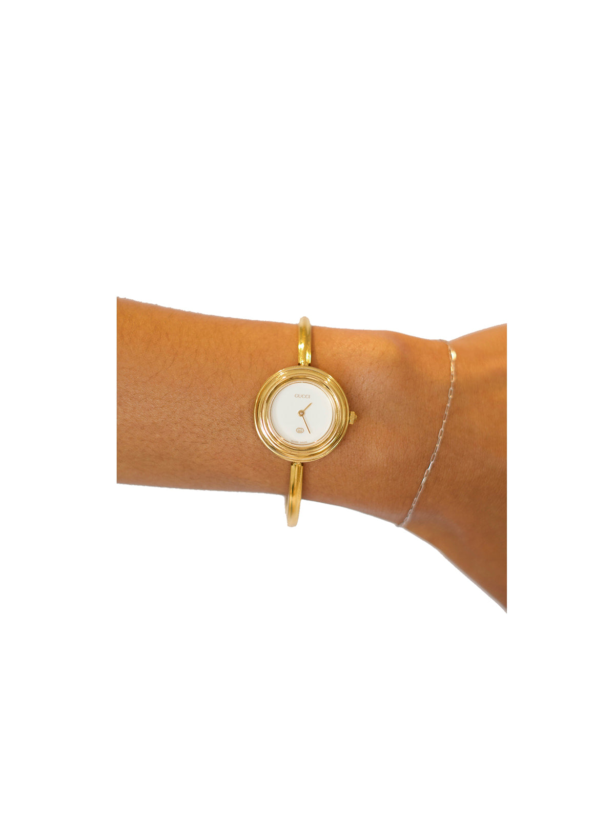 Gold Gucci Bangle Watch