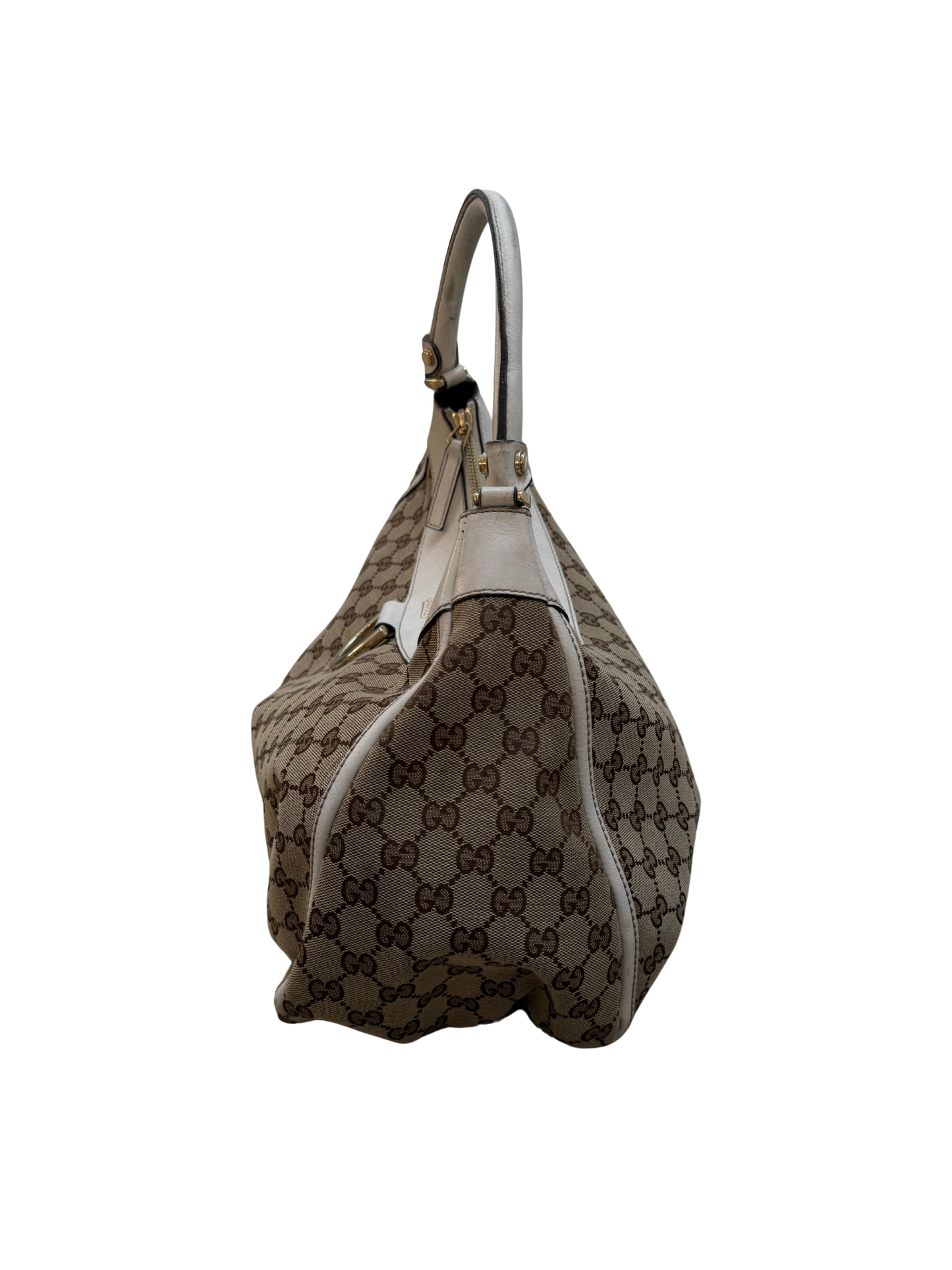 Gucci GG Canvas Abbey Hobo Bag – Beige