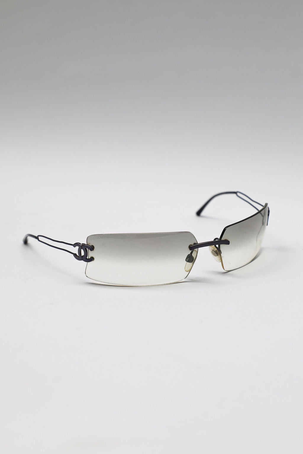 Chanel Rimless CC Metal Sunglasses