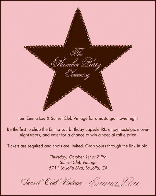 Emma Lou x Sunset Club Movie Night
