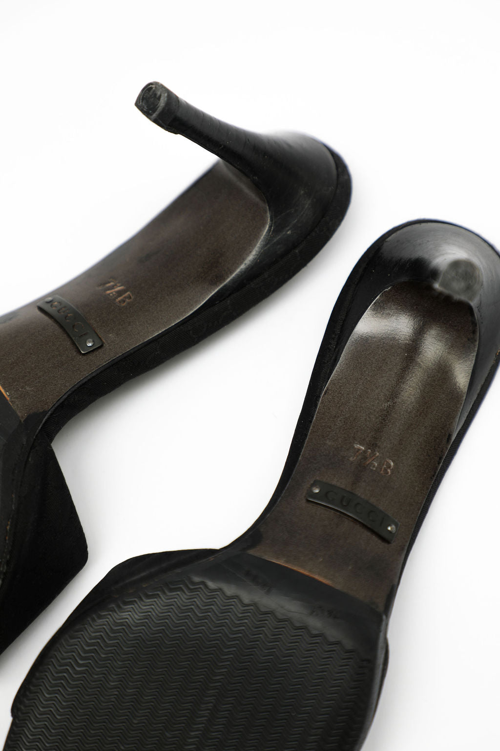 Gucci Black Monogram Canvas Mules (US 7.5)