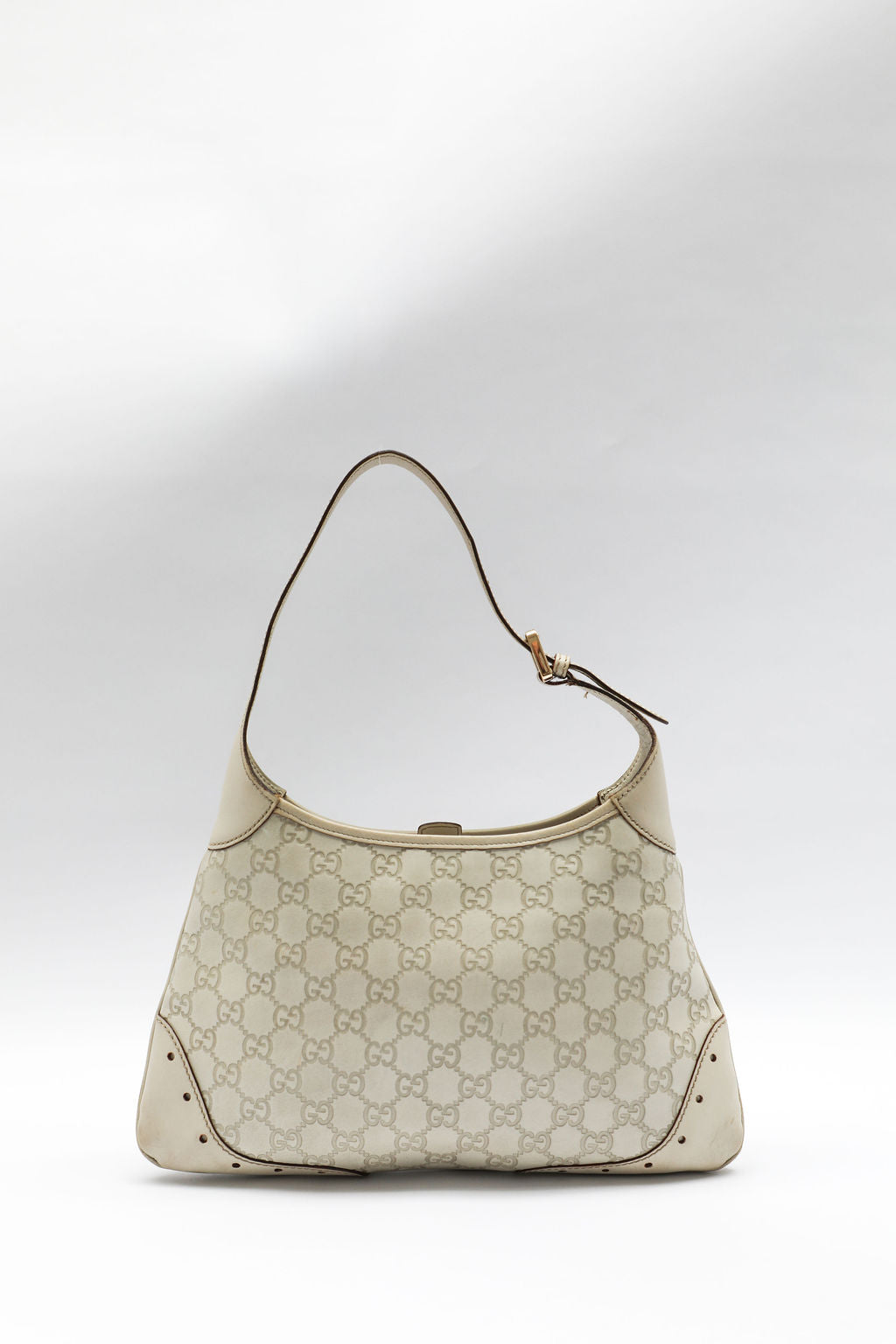 Gucci Guccisima Hobo Bag - Cream