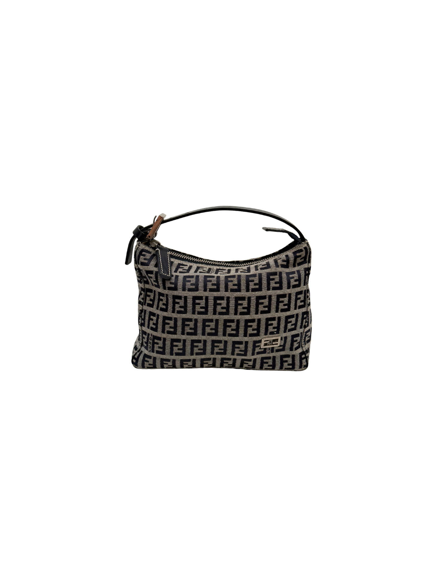 Fendi Zucca Pochette Bag - Navy