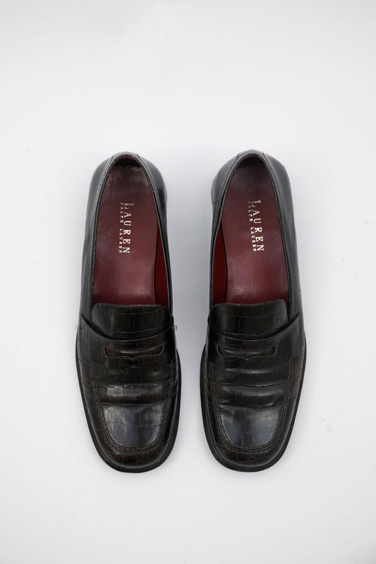 Ralph Lauren Brown Leather Loafers (9.5)