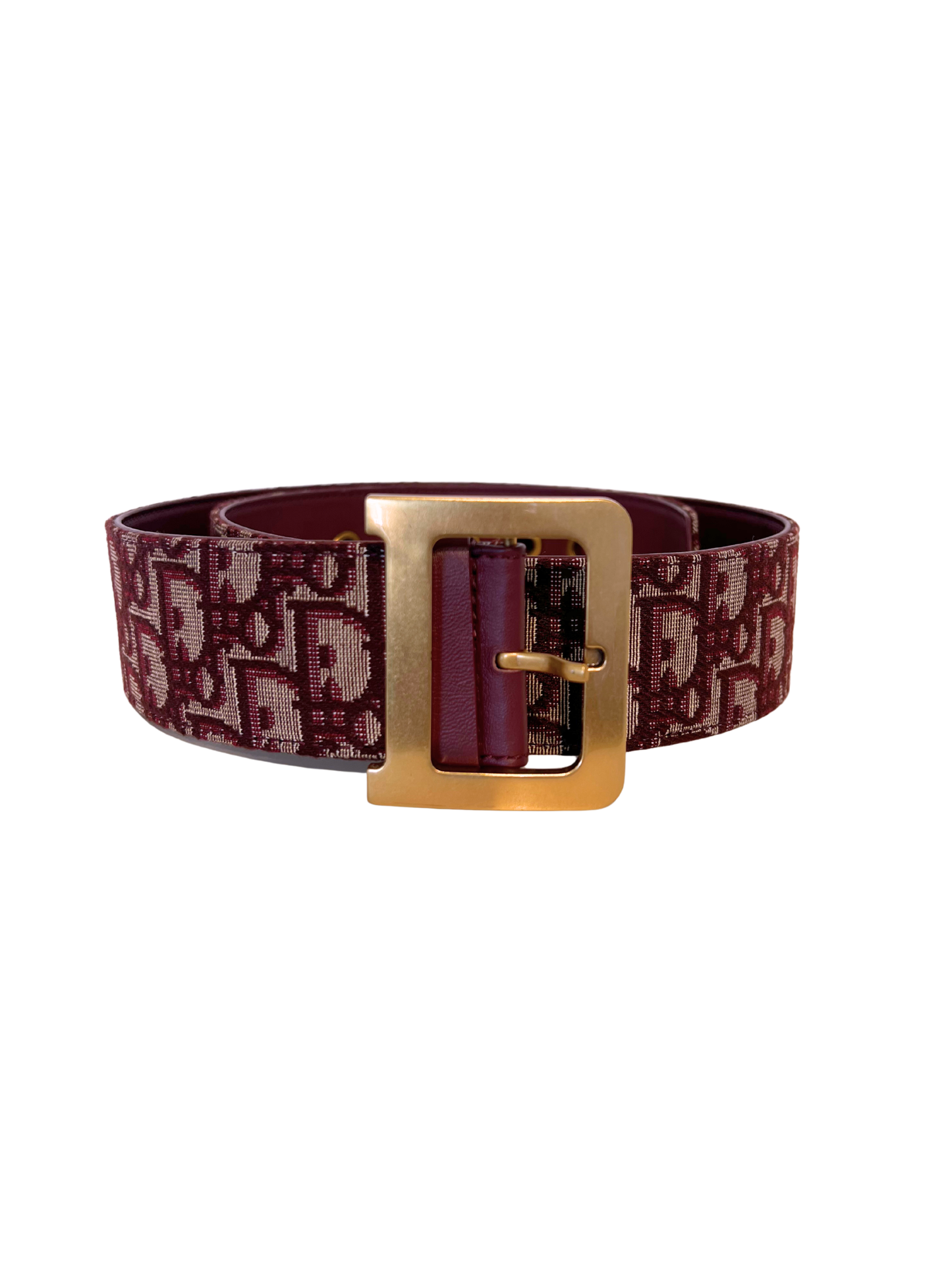 Dior Oblique Belt - Red Multi