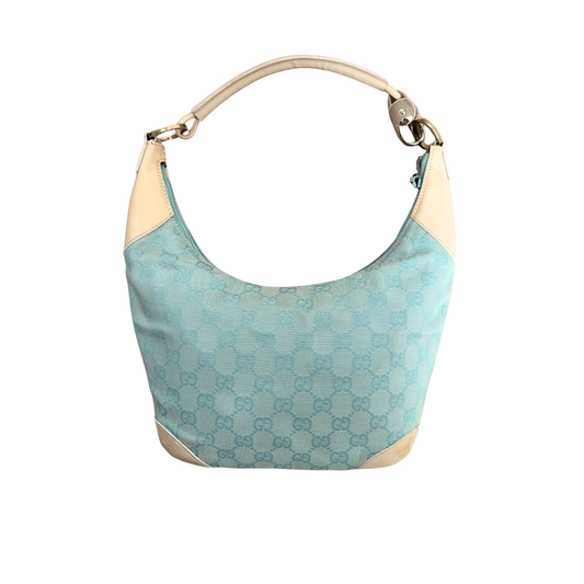 Gucci Monogram Hobo Bag - Blue