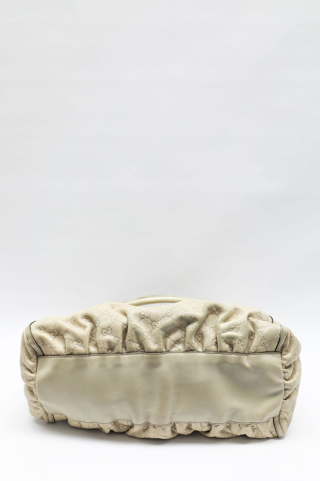 Gucci Abbey Guccisima Hobo Bag - Cream