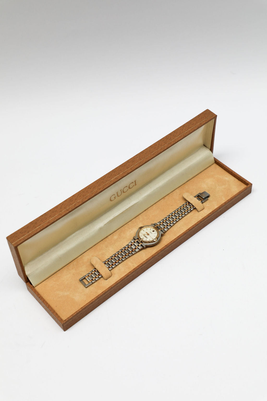 Gucci 9000L Two-tone Watch w/ Box - White Dial