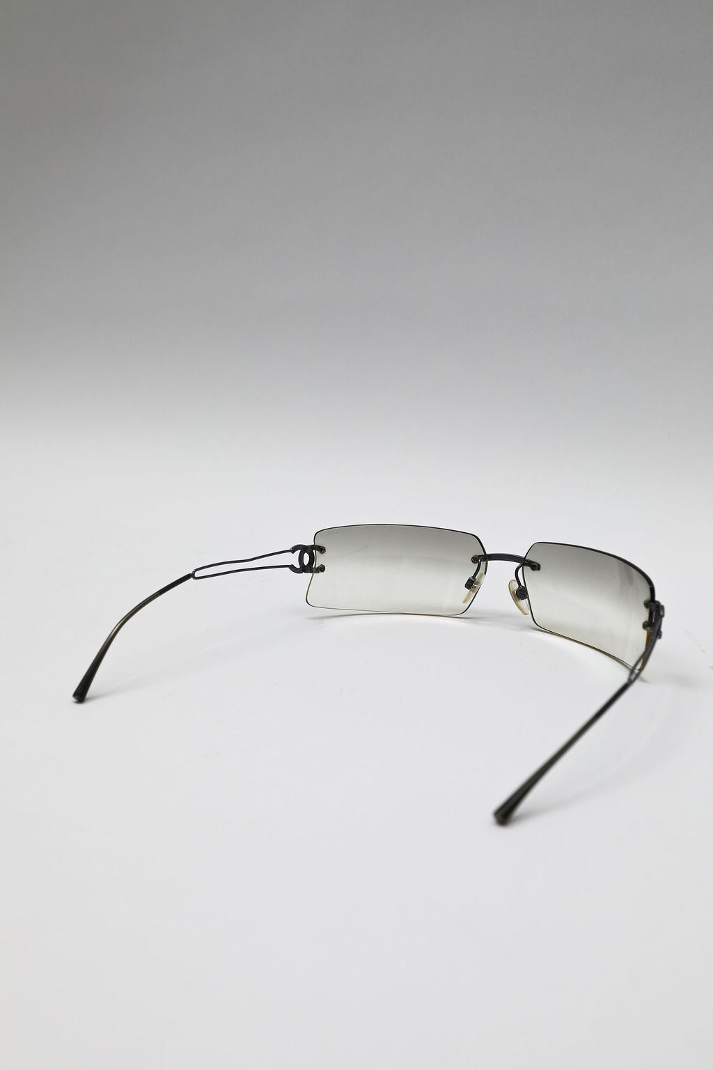 Chanel Rimless CC Metal Sunglasses