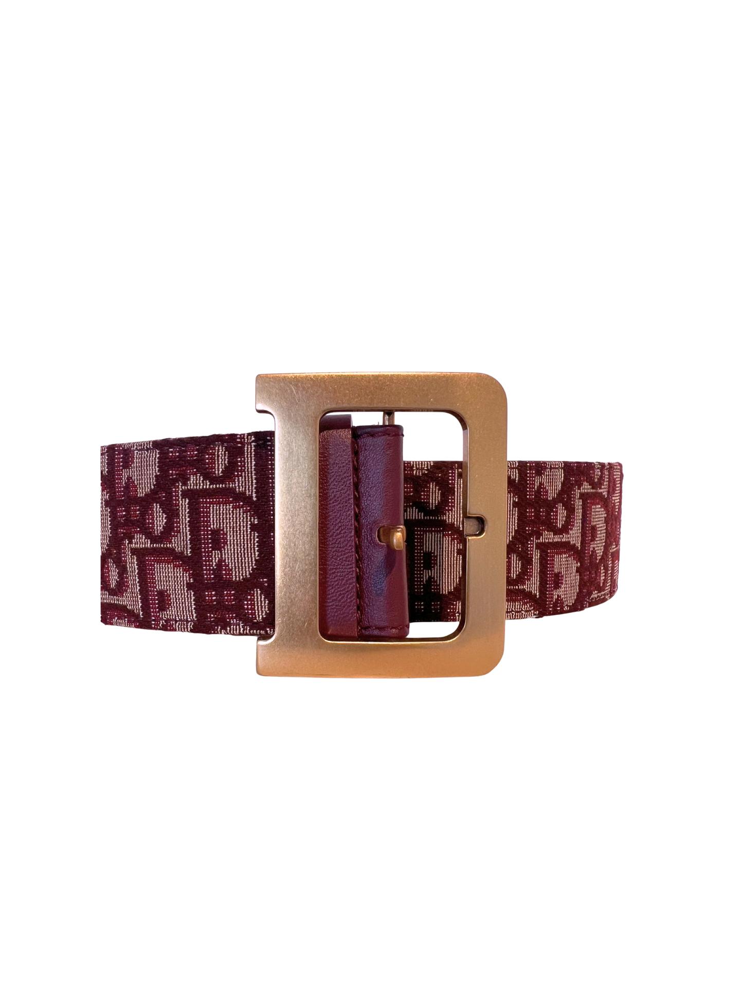 Dior Oblique Belt - Red Multi