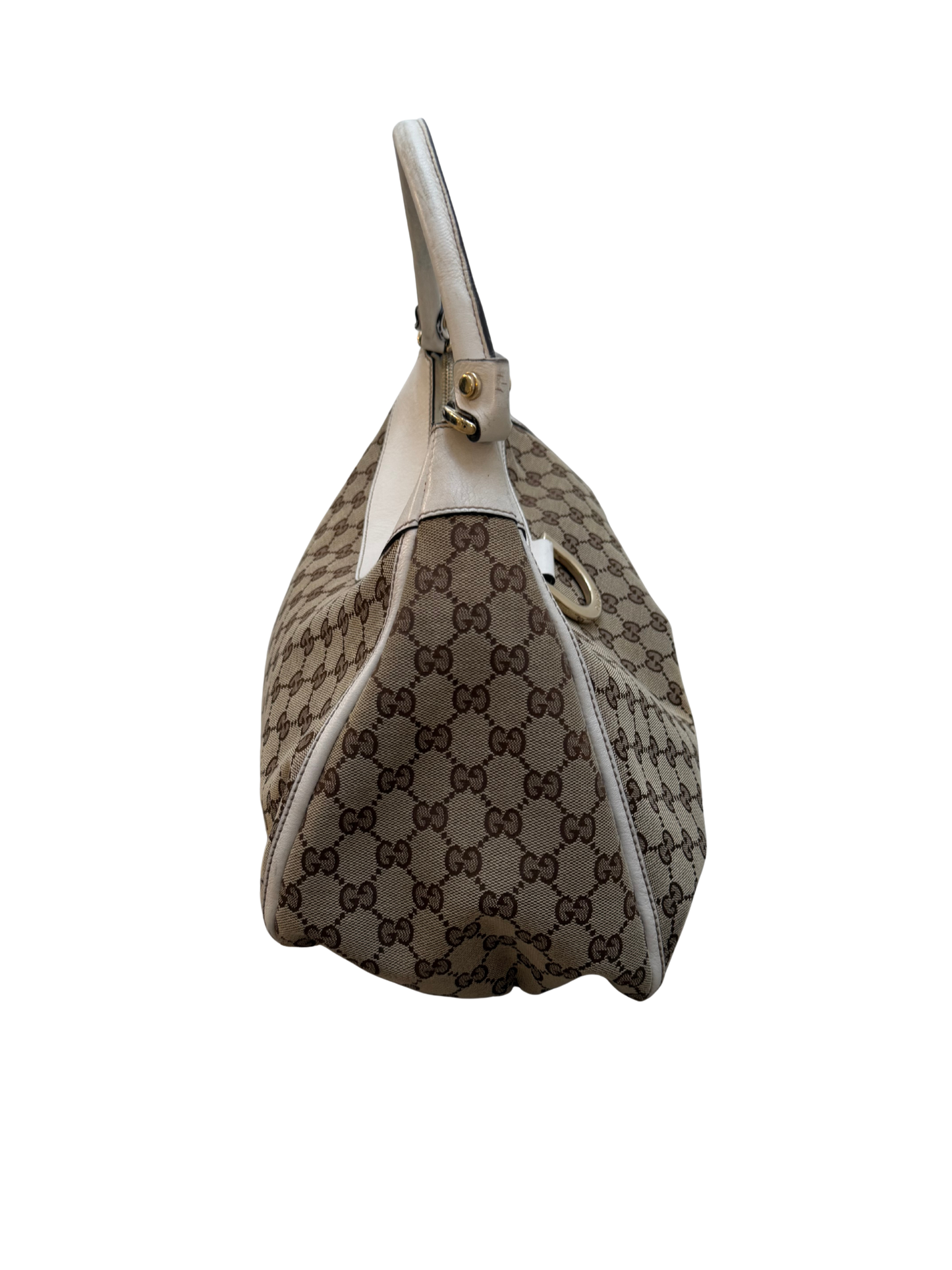 Gucci GG Canvas Abbey Hobo Bag – Beige