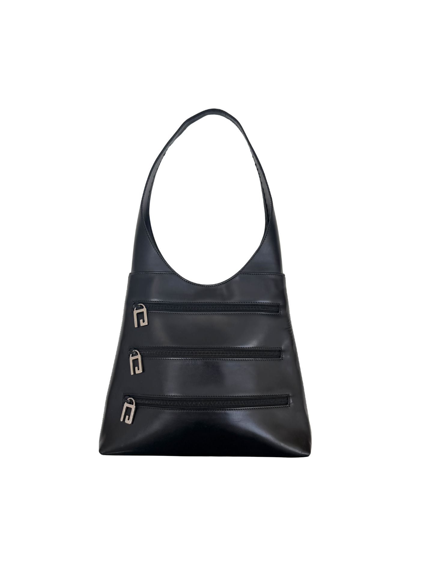 Triple G Gucci Shoulder Bag - Black
