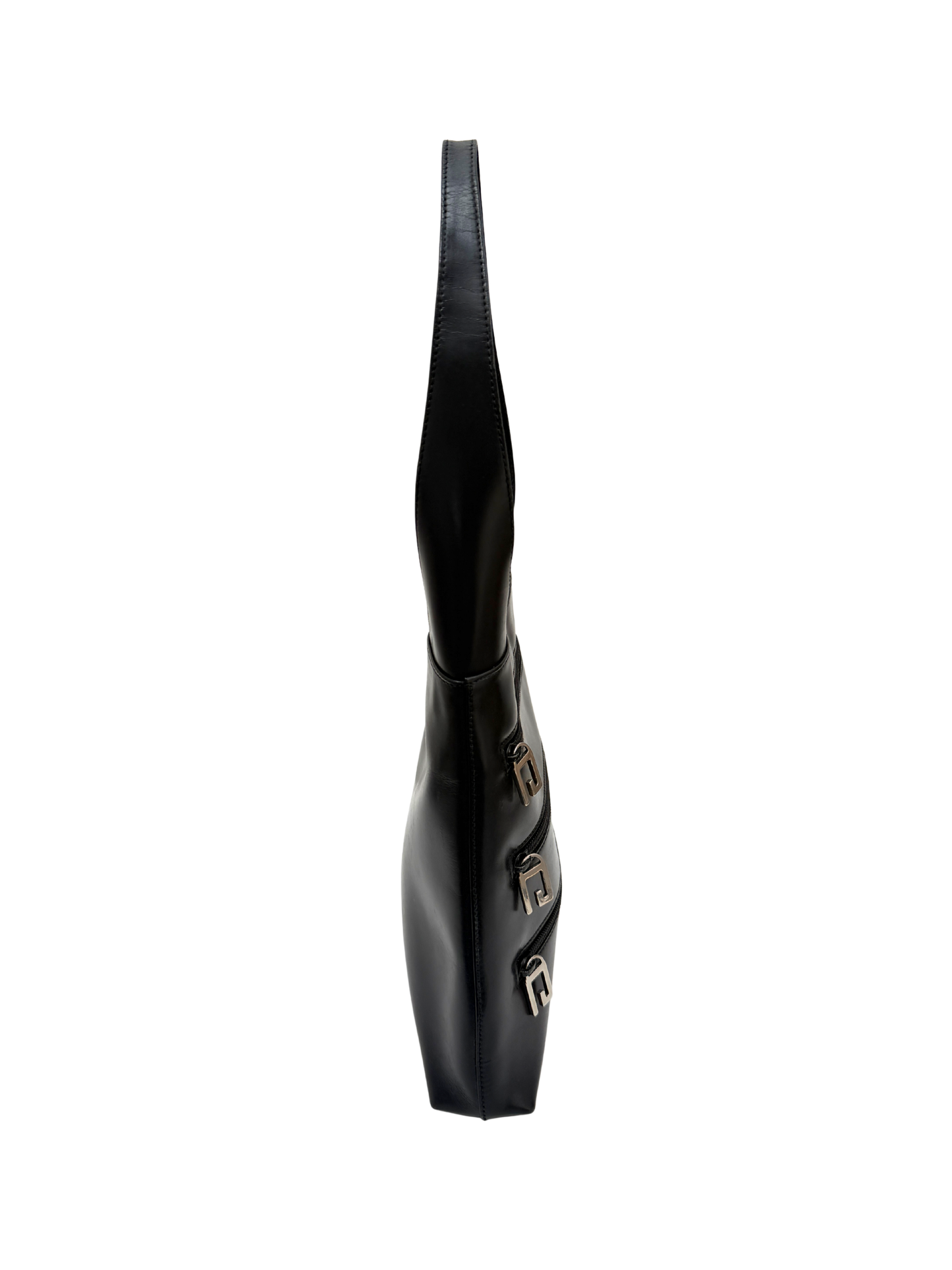 Triple G Gucci Shoulder Bag - Black