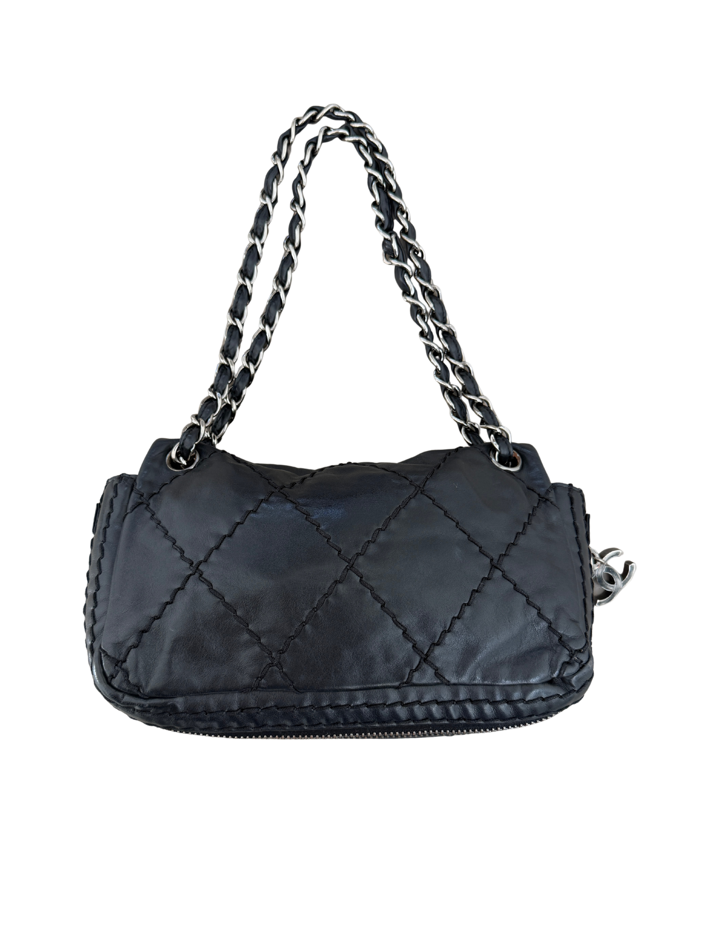 Chanel Expandable Flap Bag - Black
