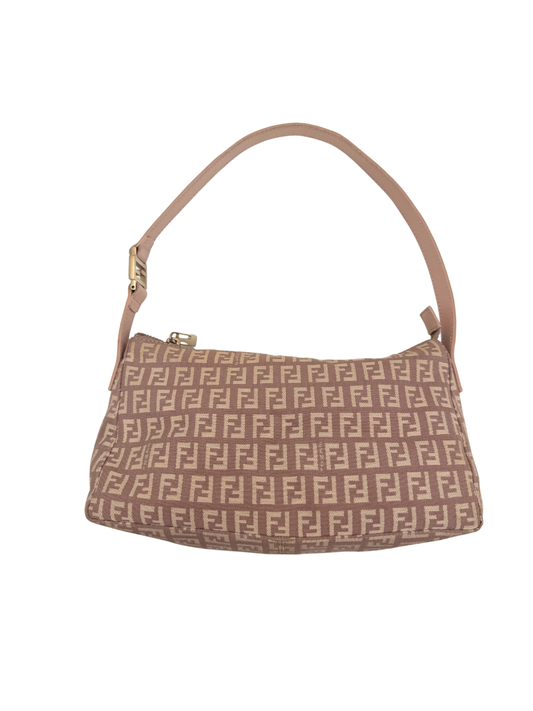 Fendi Zucca Pochette Bag - Dusty Pink