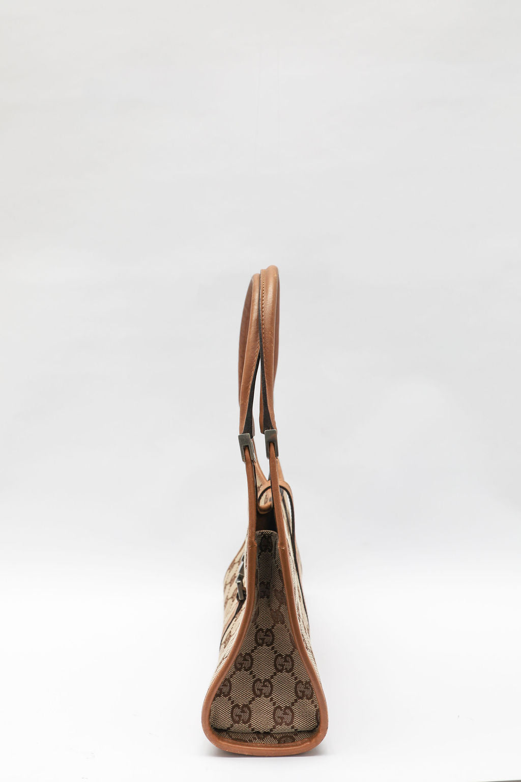 Gucci Monogram Canvas Jackie Bag - Tan