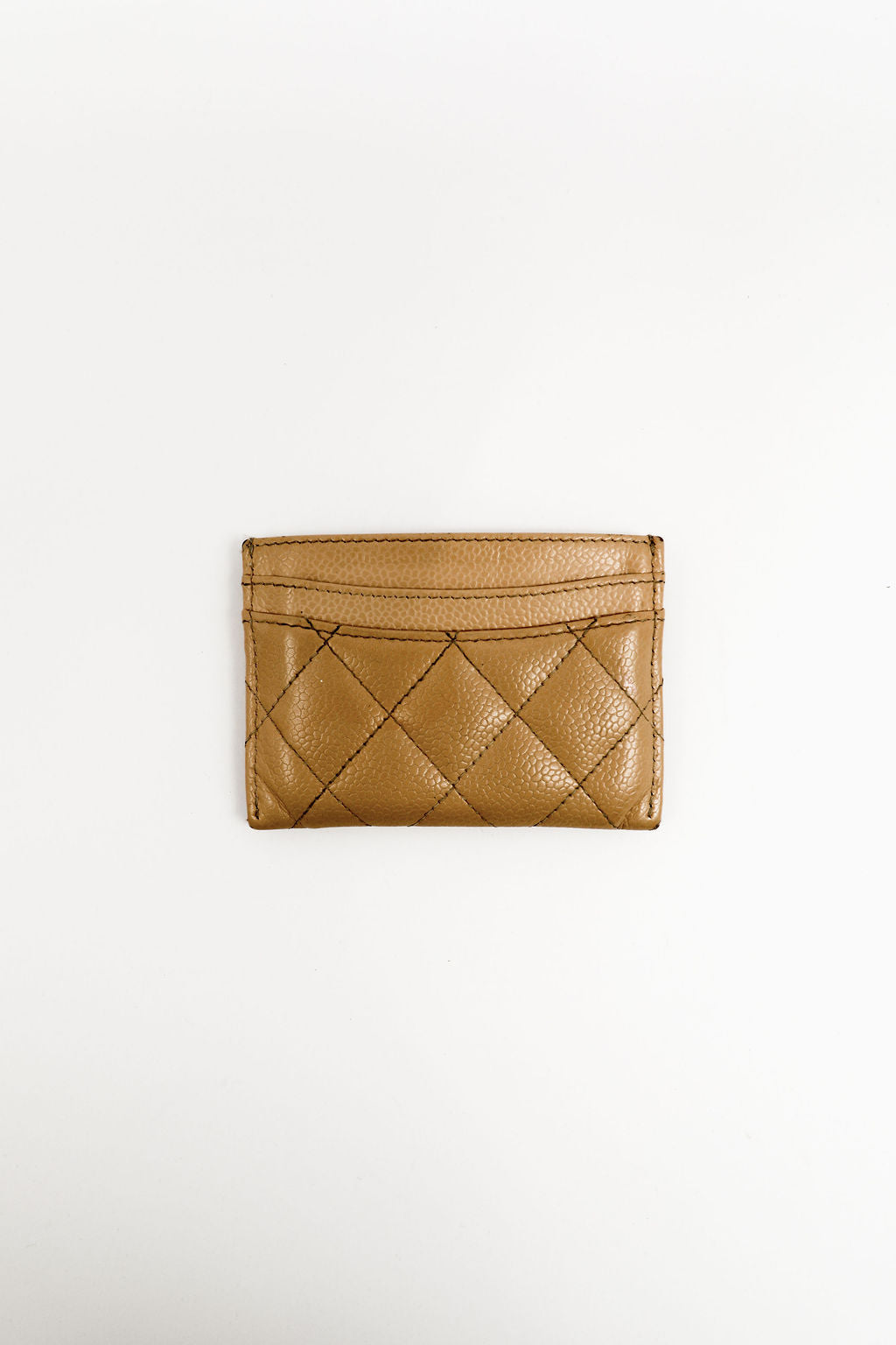 Chanel Lambskin Cardholder - Camel