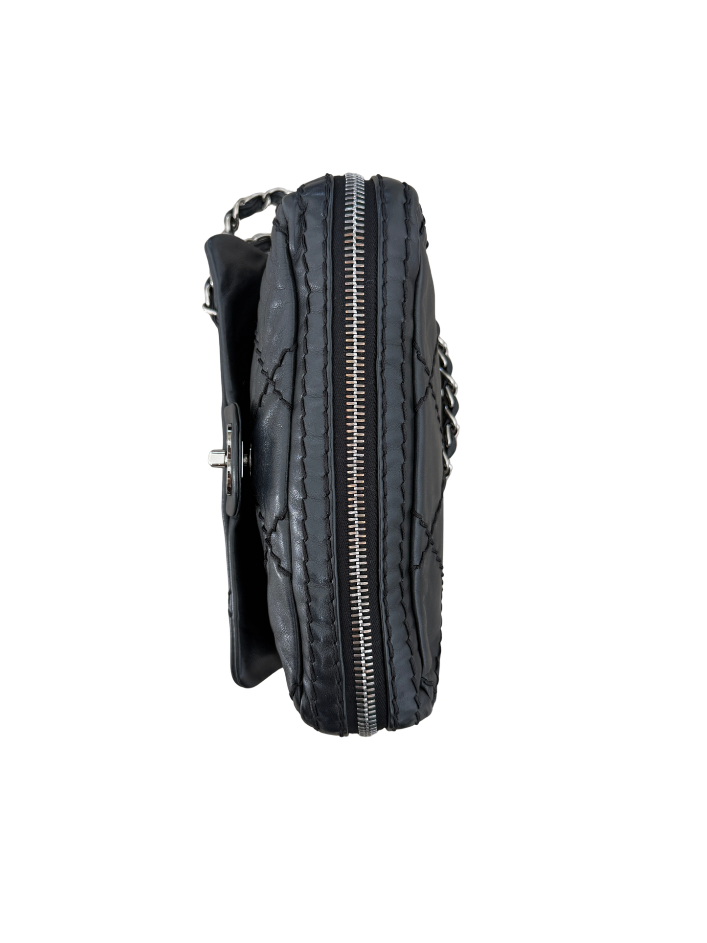 Chanel Expandable Flap Bag - Black