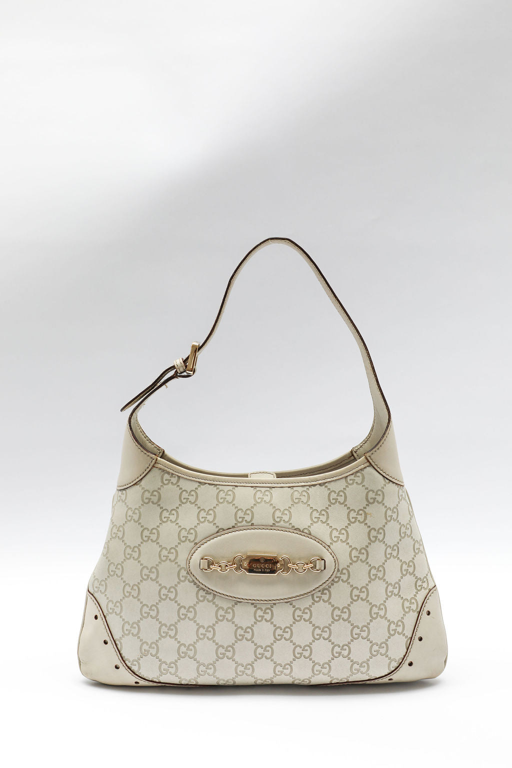 Gucci Guccisima Hobo Bag - Cream