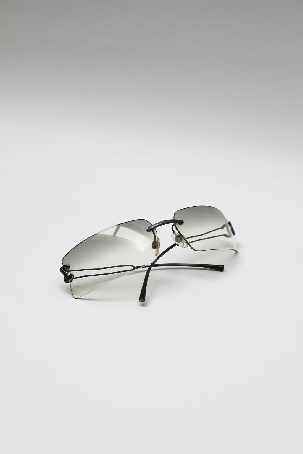 Chanel Rimless CC Metal Sunglasses