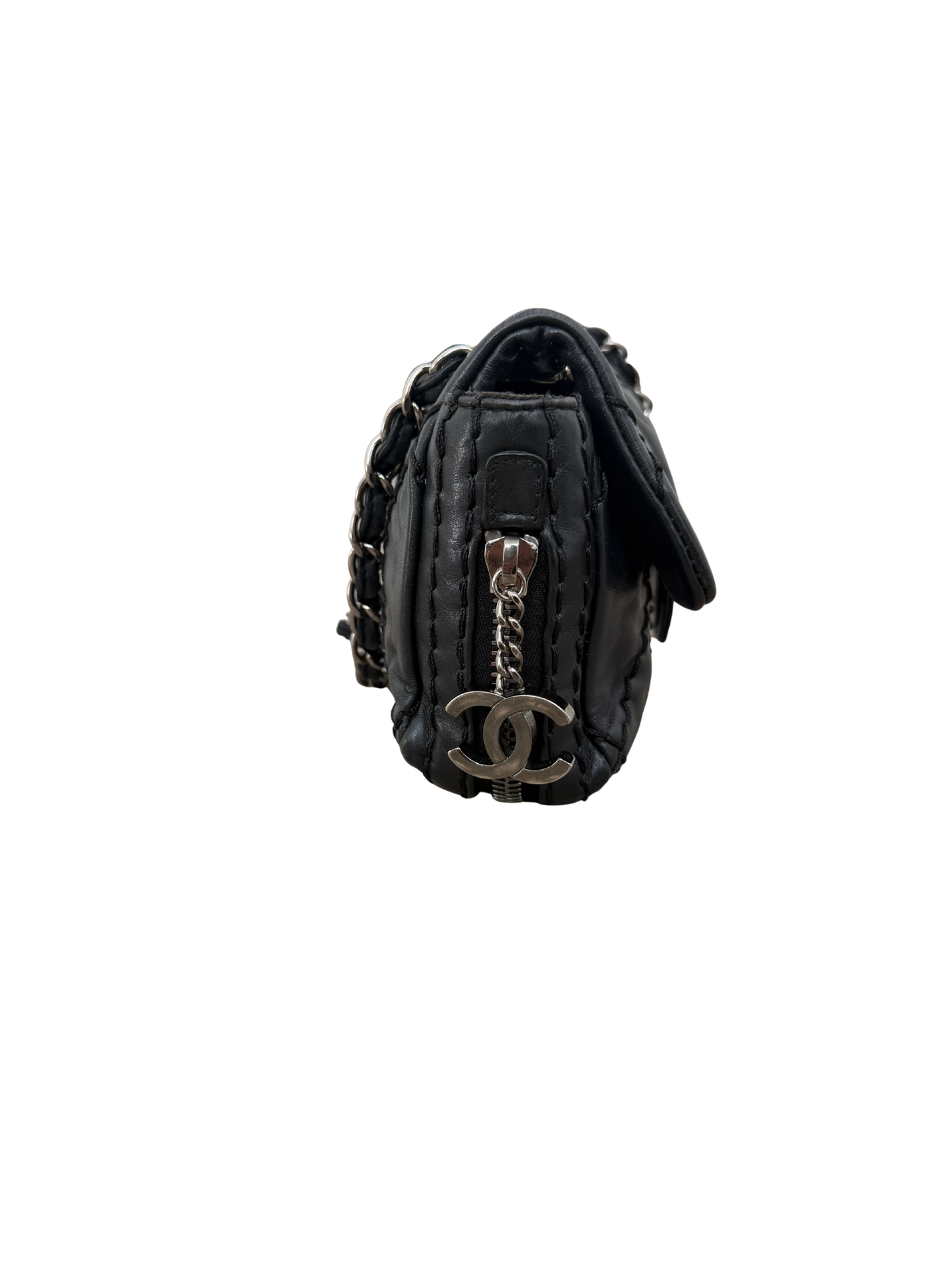 Chanel Expandable Flap Bag - Black