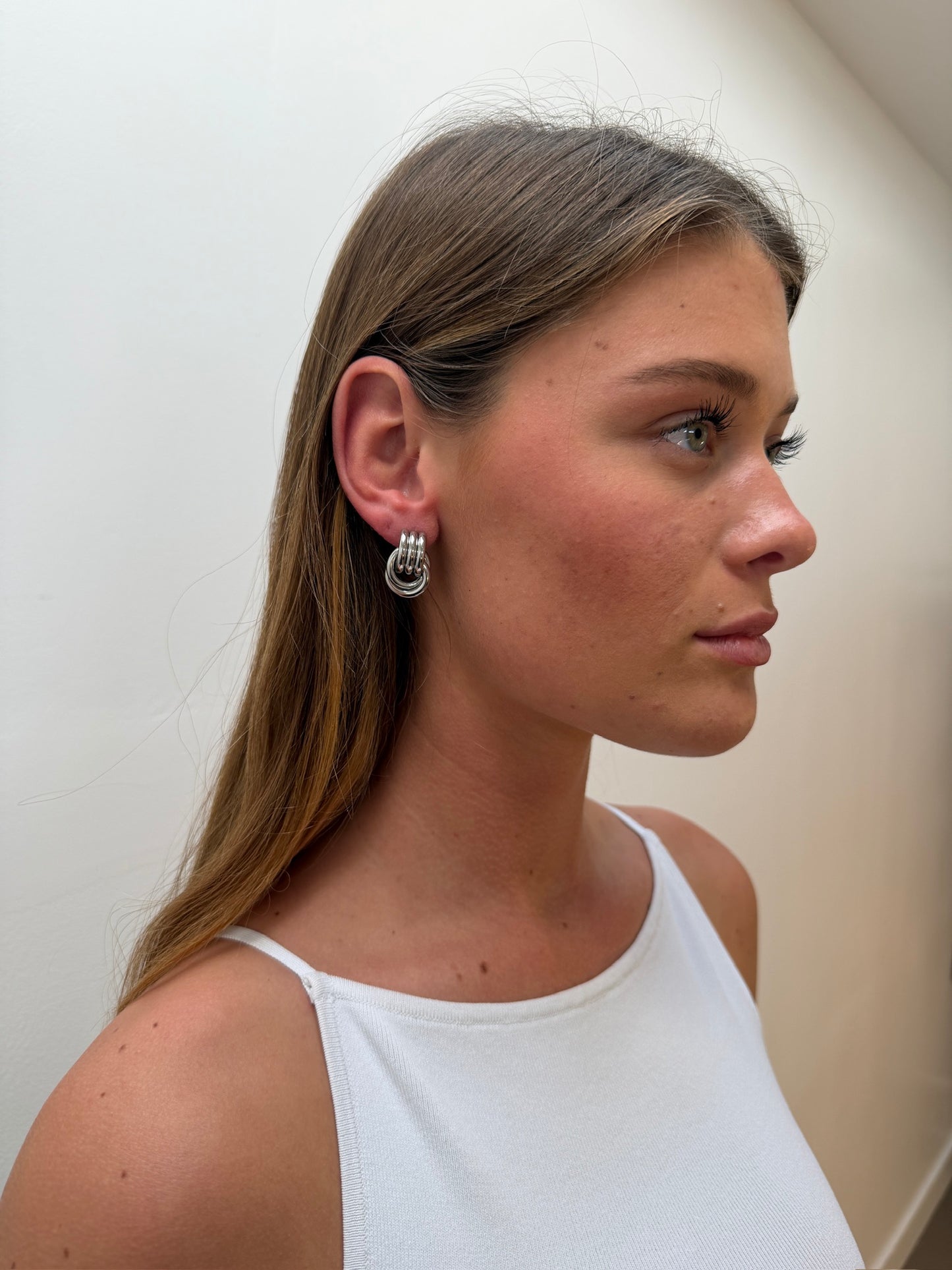 Baby Knot Earrings Silver