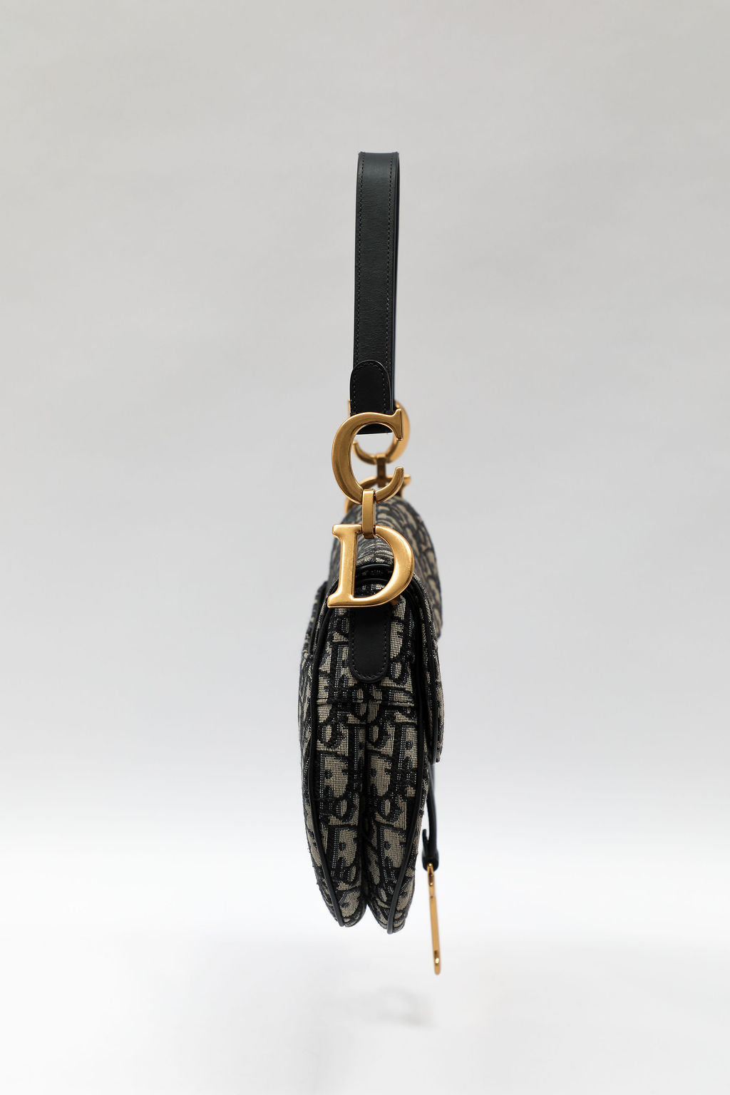 Dior Oblique Saddle Bag - Navy