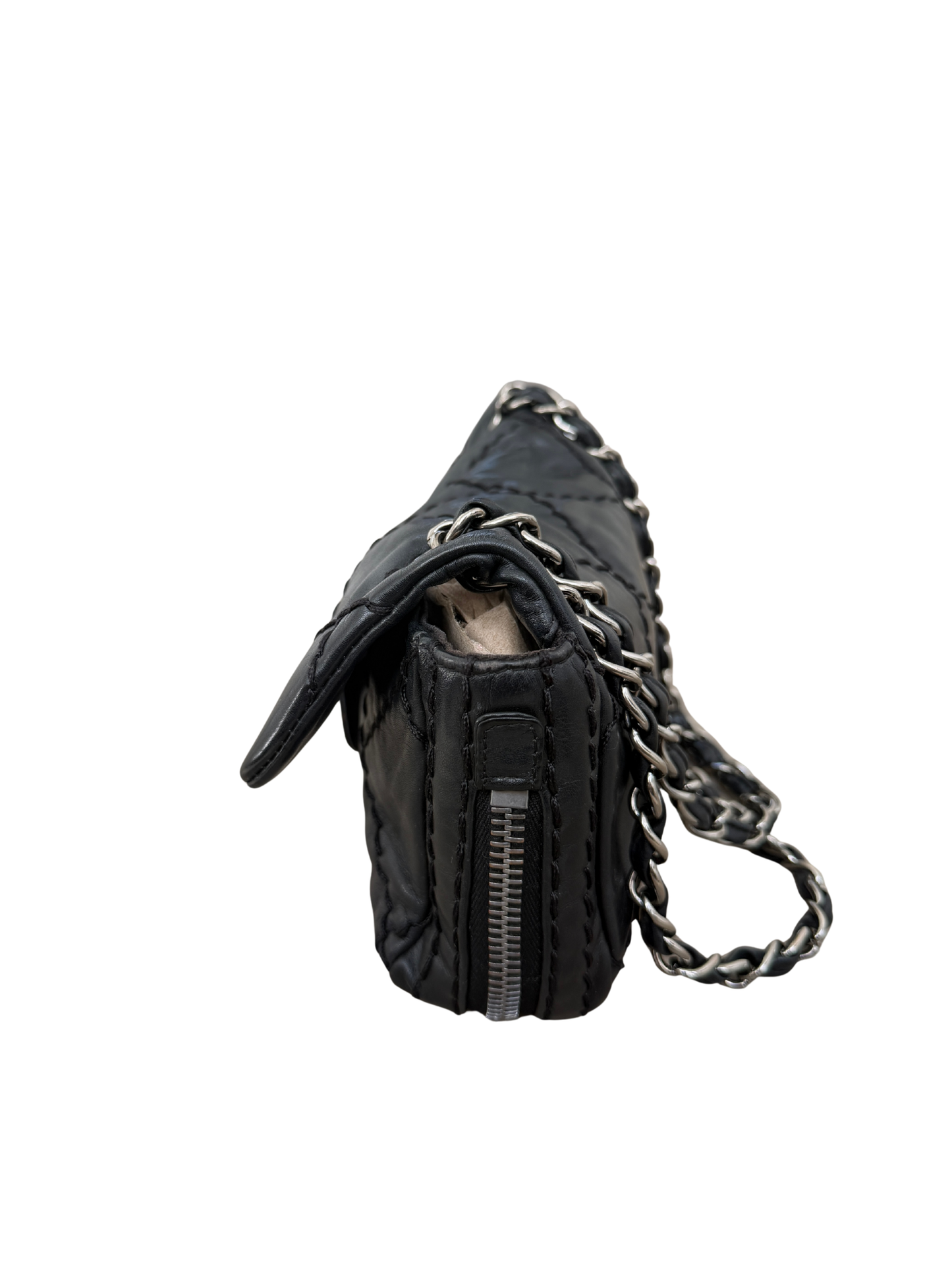 Chanel Expandable Flap Bag - Black